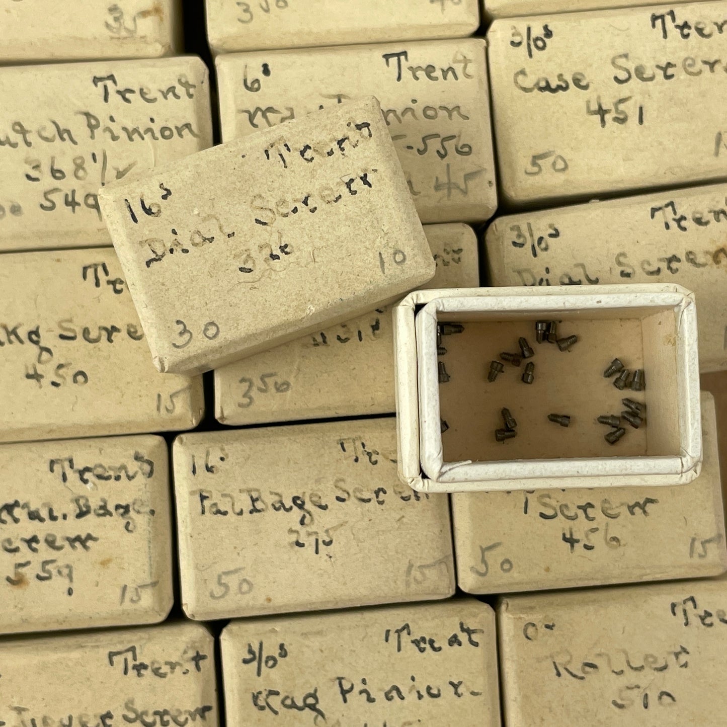 Oct Lot 60- Trenton Pocket Watch Parts Assortment