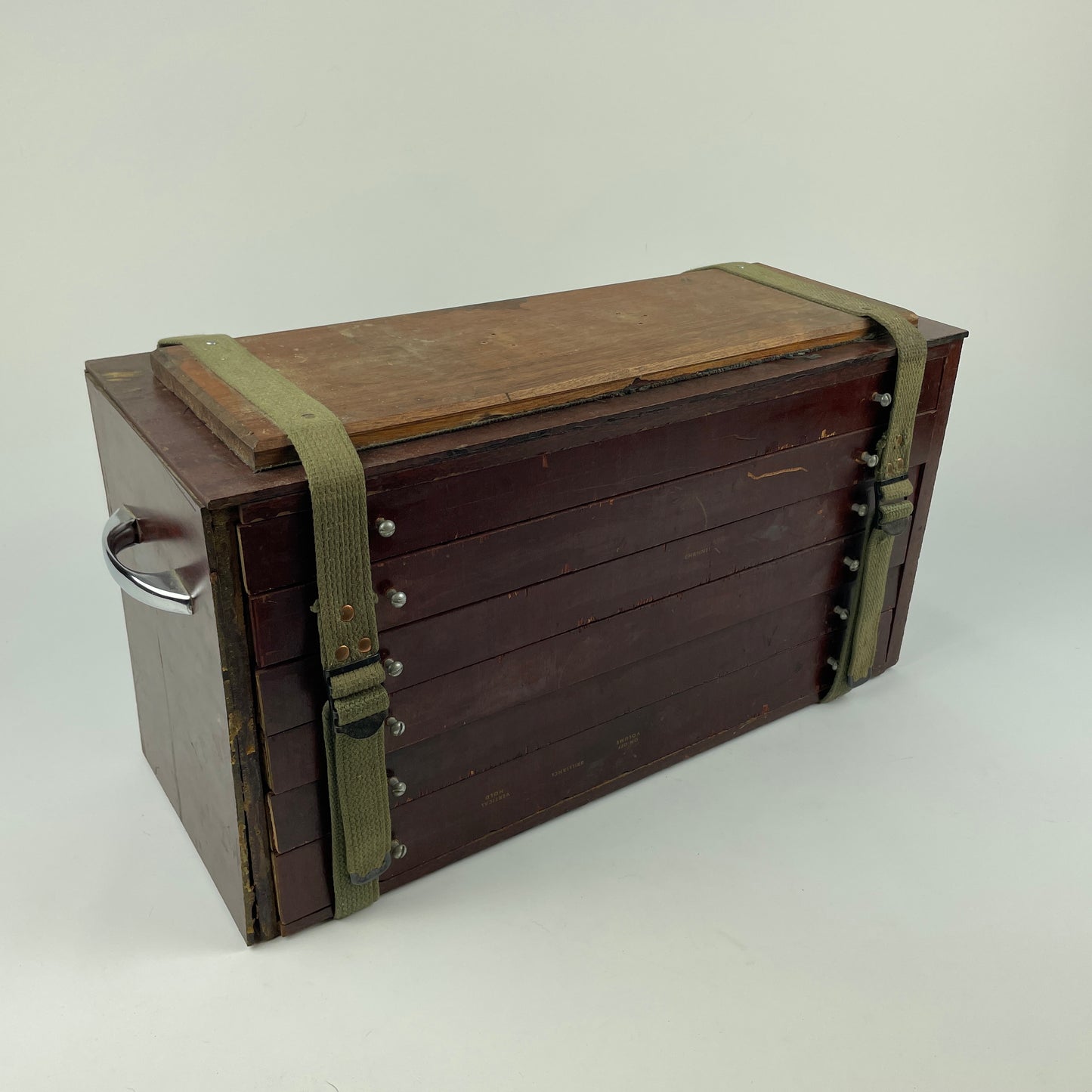 Oct Lot 94- Wooden Storage Tool Chest