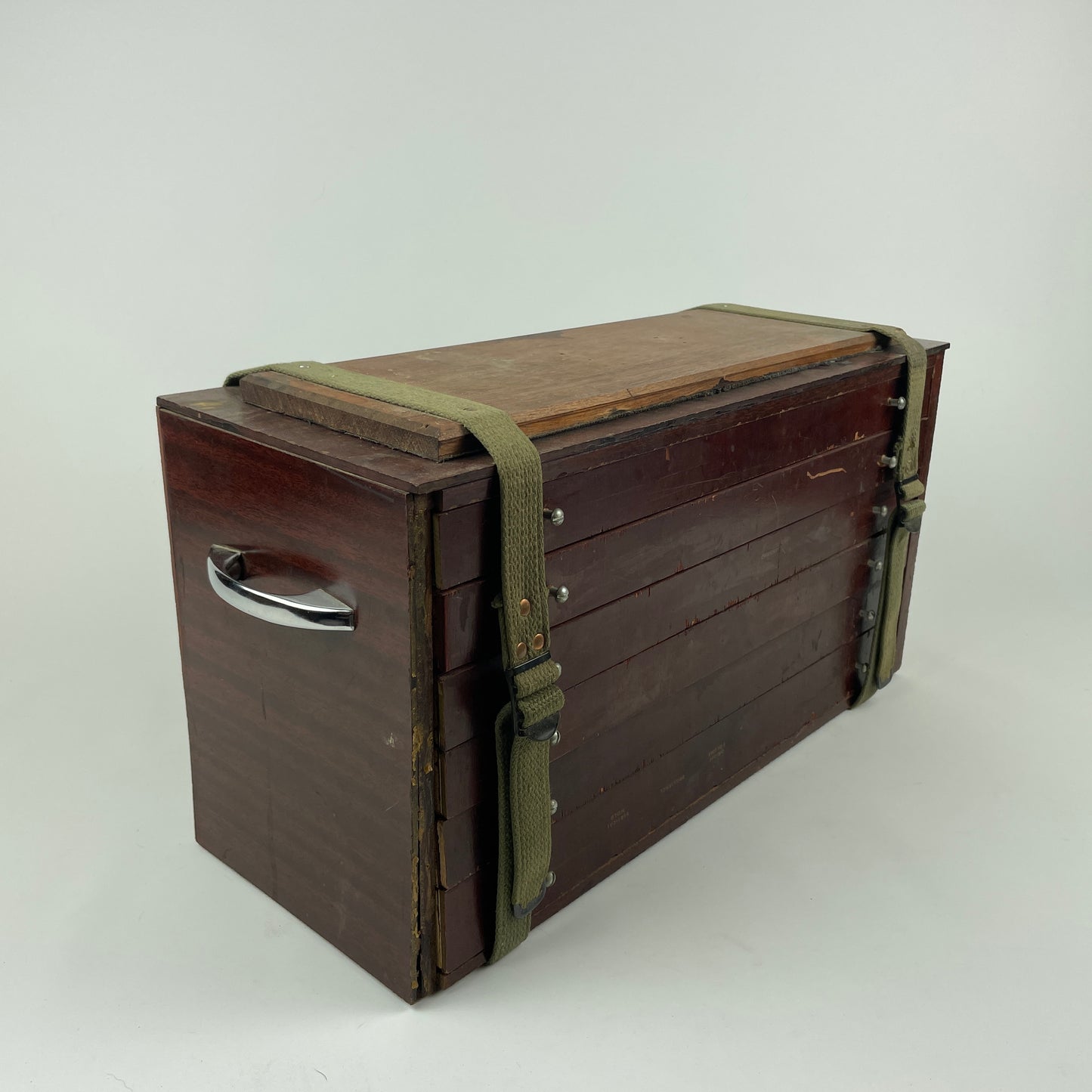 Oct Lot 94- Wooden Storage Tool Chest