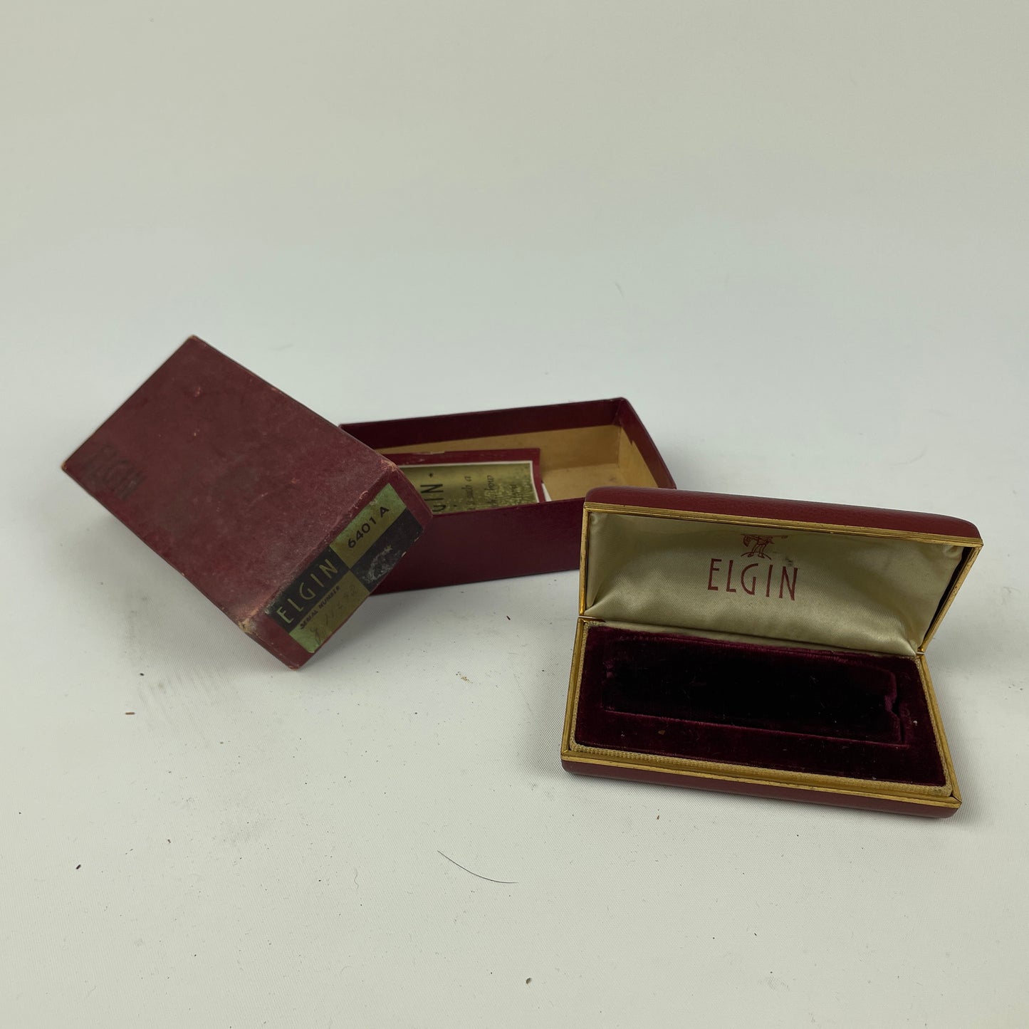 Oct Lot 88- Vintage Elgin | Wittnauer | Clinton | Wristwatch Boxes