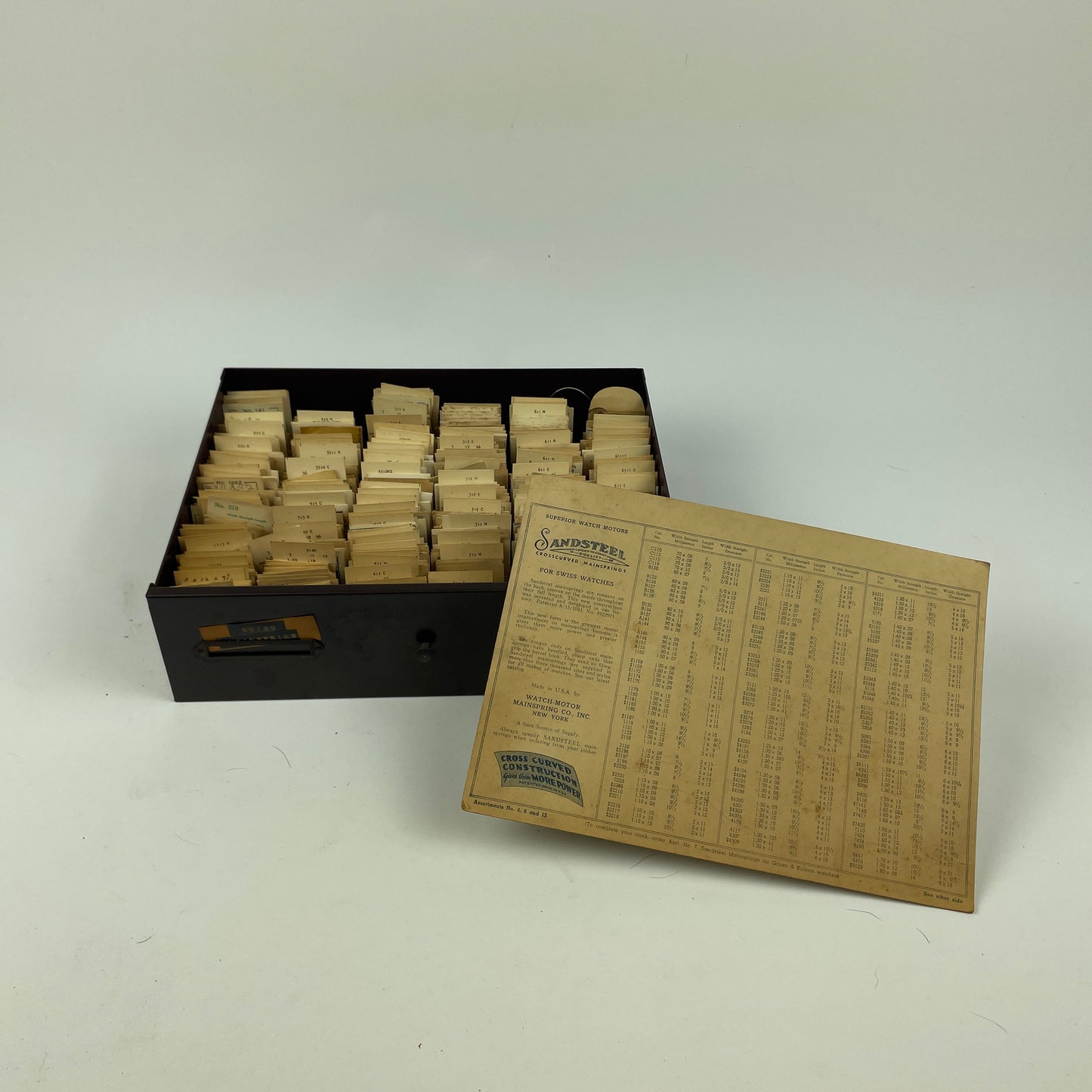 Oct Lot 92- Swiss Sandsteel Mainspring Assortment
