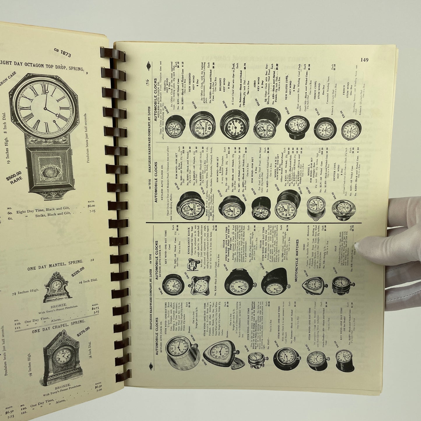 Nov Lot 26- Clock Books set of (2)