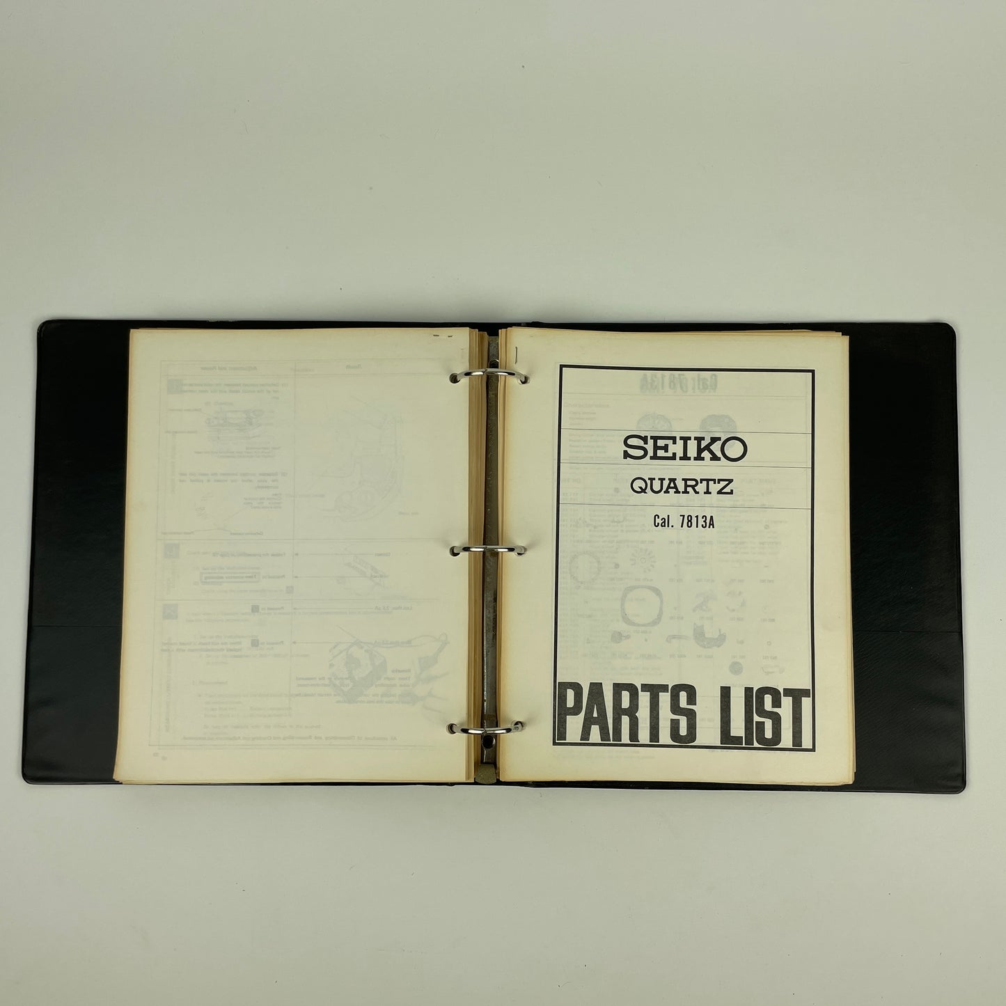Nov Lot 49- SEIKO Quartz Watch Technical Guides and Parts Lists