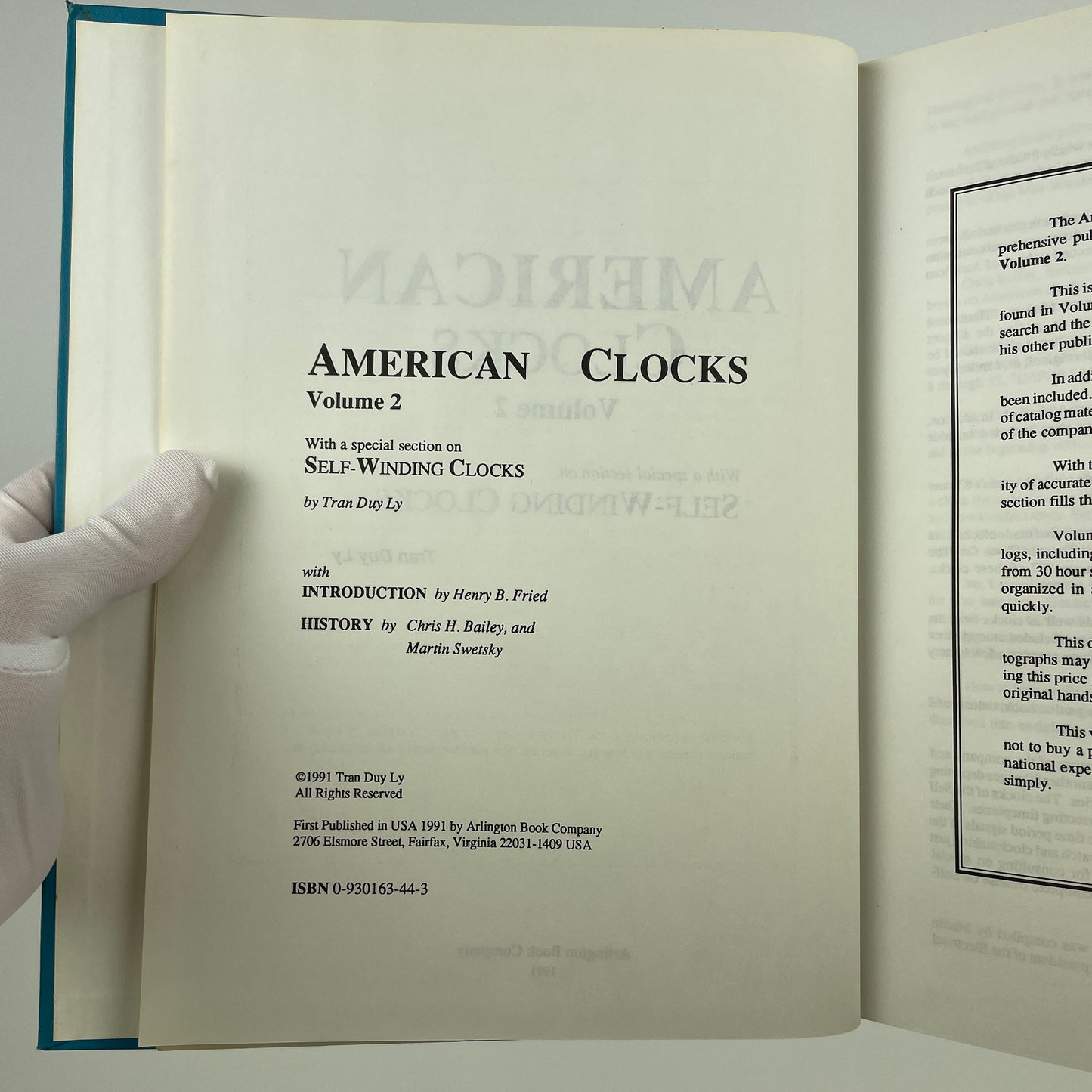 Nov Lot 8- American Clocks Volume 2 | Tran Duy Ly
