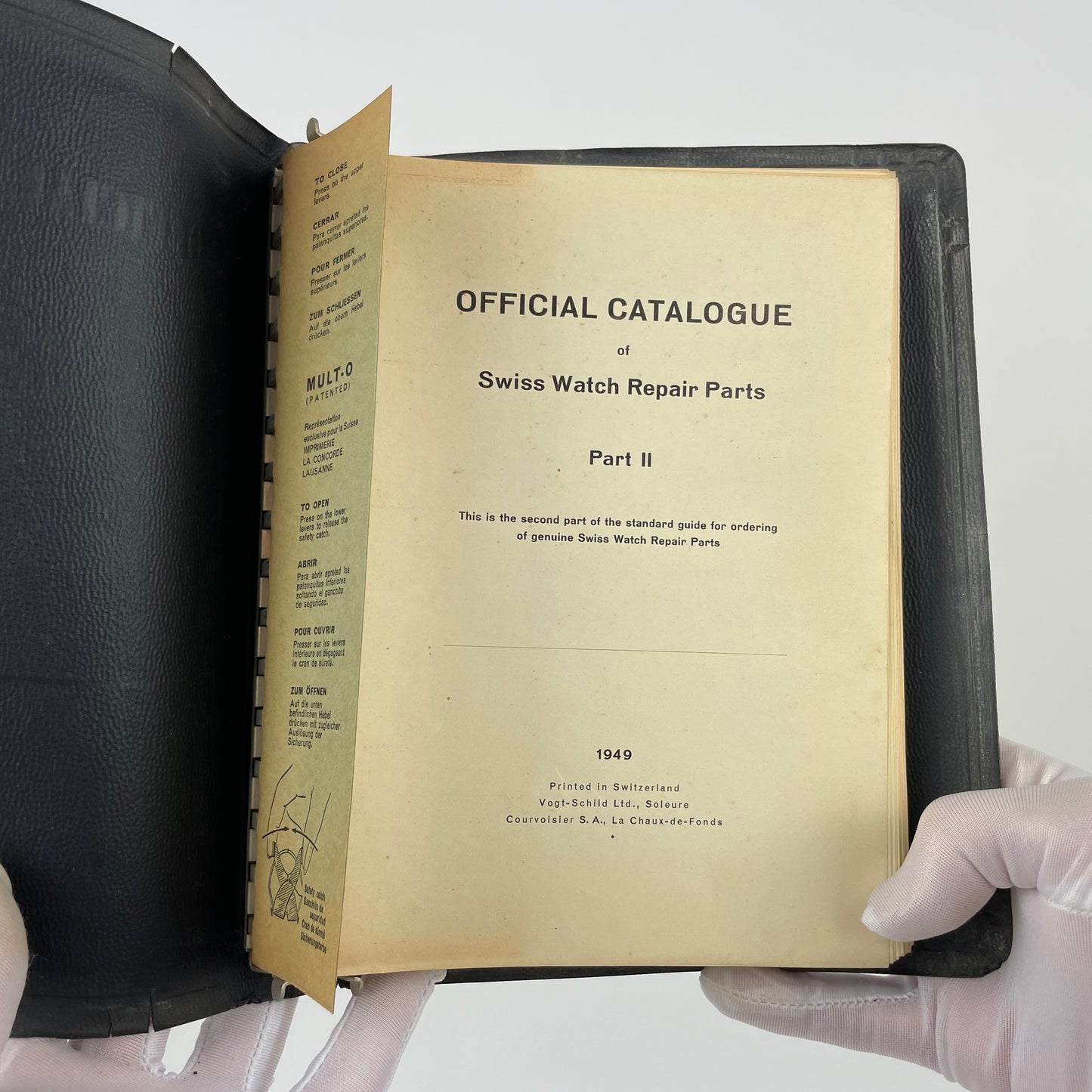 Nov Lot 71- Official Catalogue of Swiss Watch Repair Parts | Part 1&2