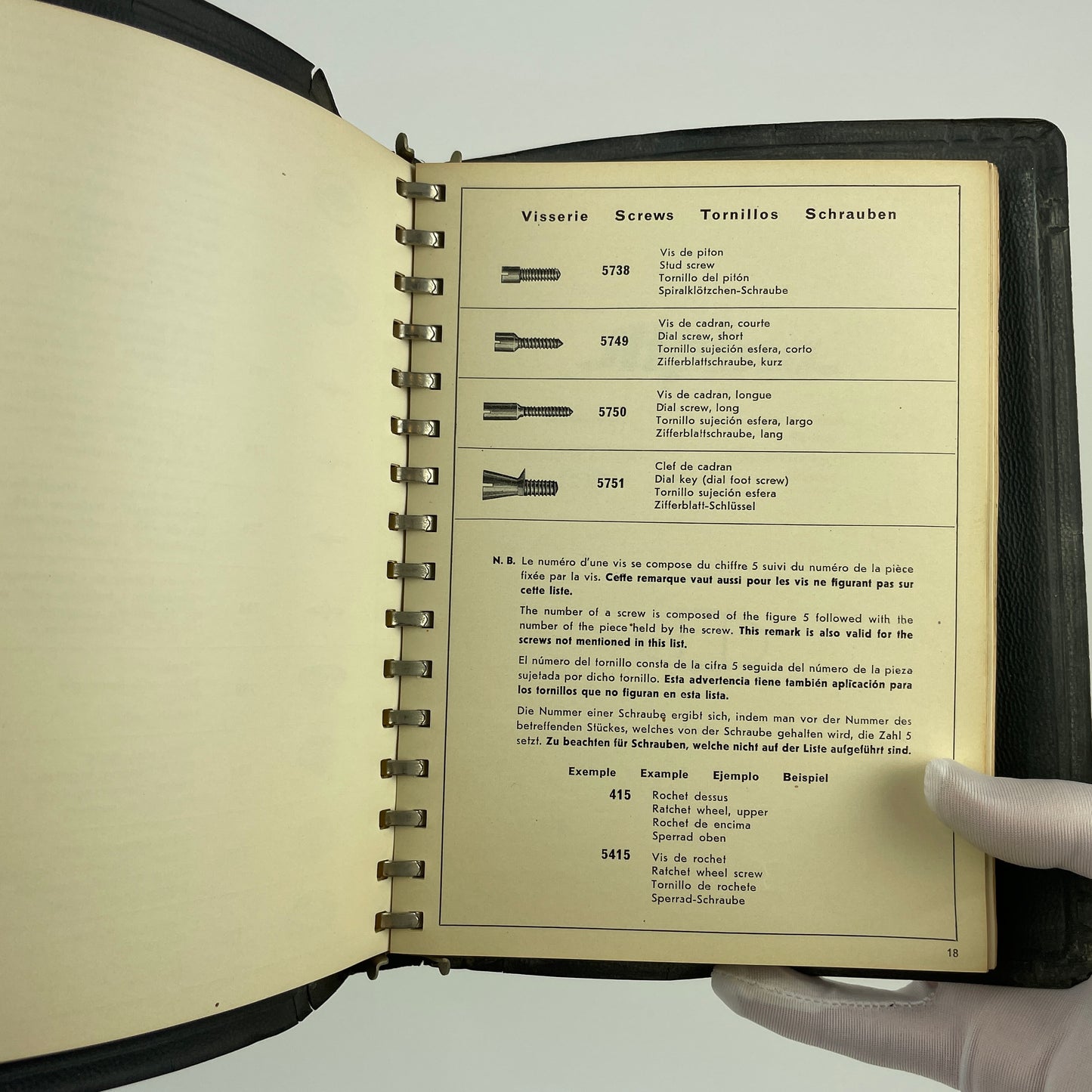 Nov Lot 71- Official Catalogue of Swiss Watch Repair Parts | Part 1&2