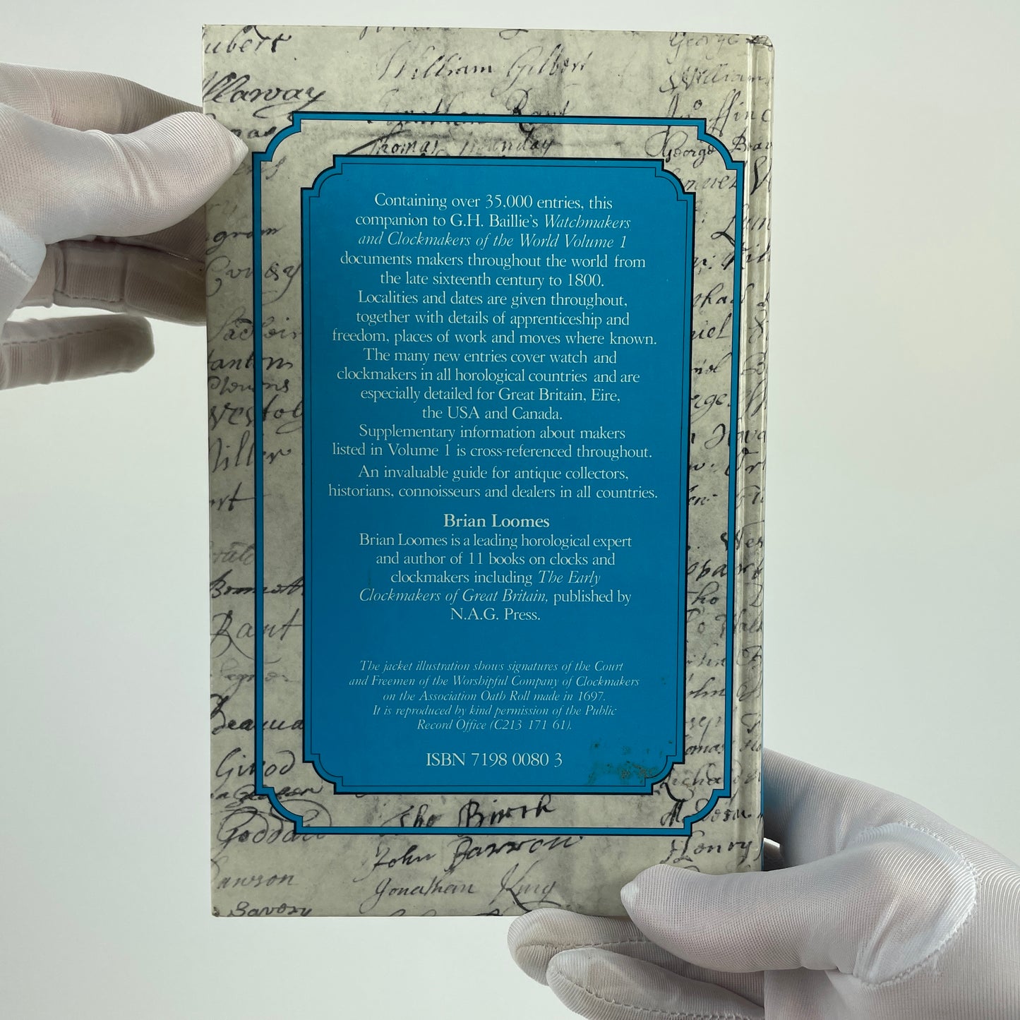 Nov Lot 82- Watchmakers and Clockmakers of the World Book