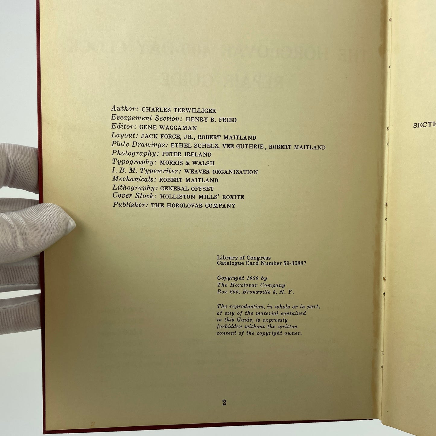 Nov Lot 68- The Horolovar 400-Day Clock Repair Guide | Terwilliger
