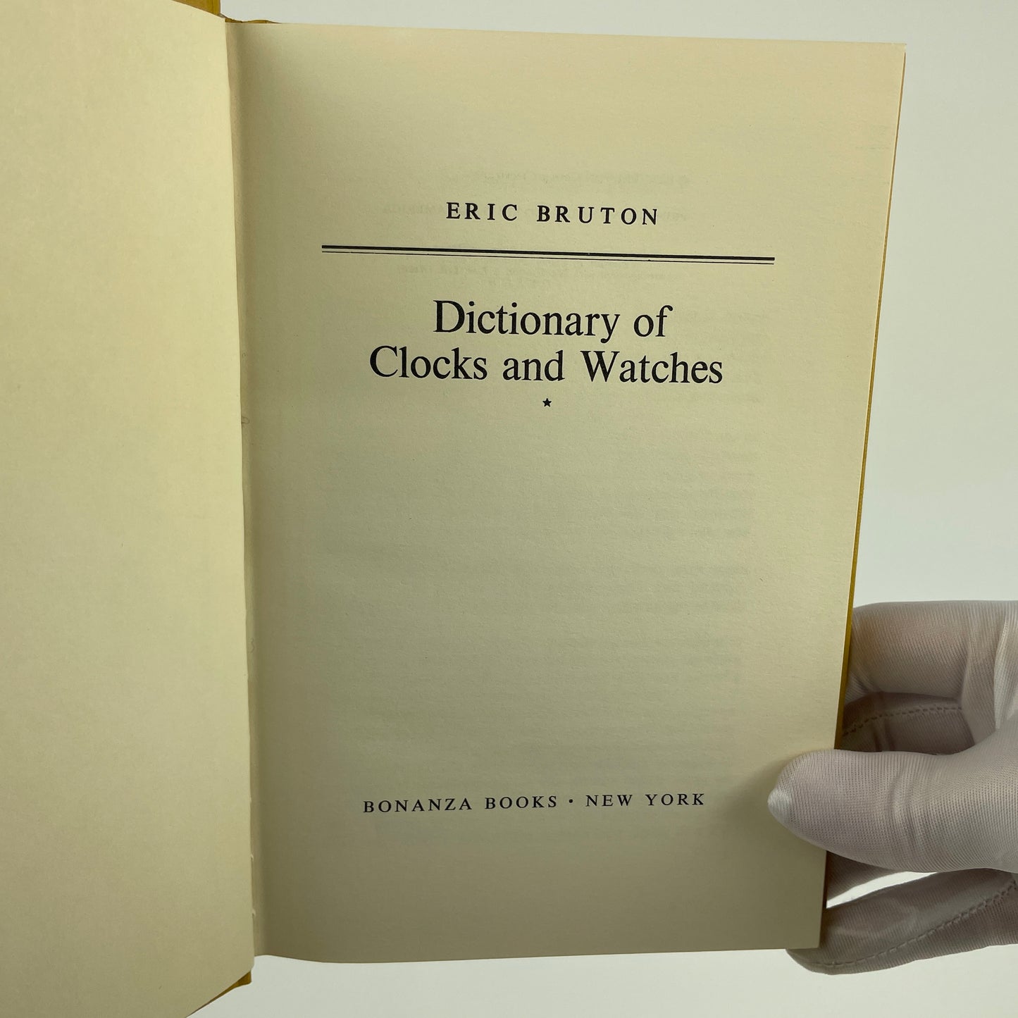Nov Lot 54- Dictionary of Clocks and Watches | Bruton