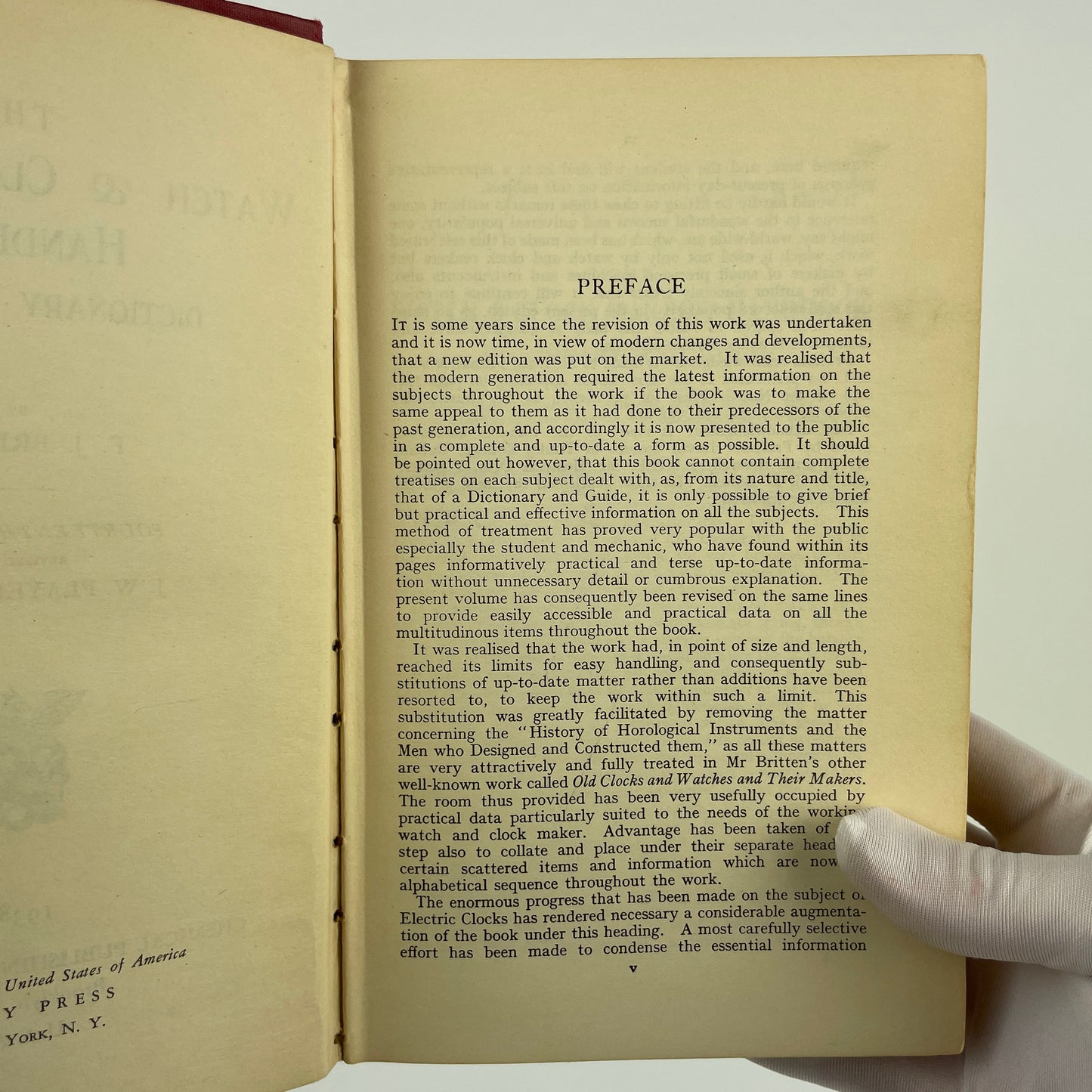Nov Lot 78- The Watch and Clock Makers Handbook | Britten