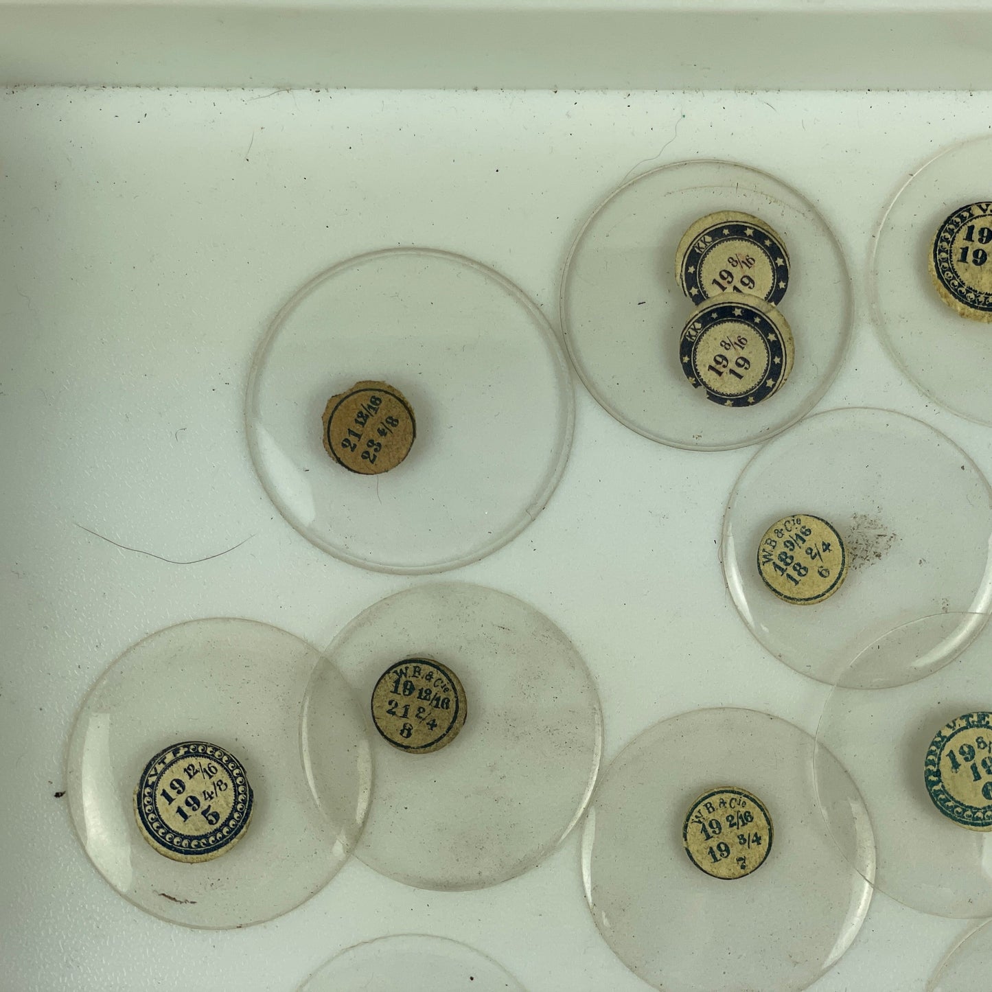Nov Lot 13- 19 Ligne Glass Pocket Watch Crystals