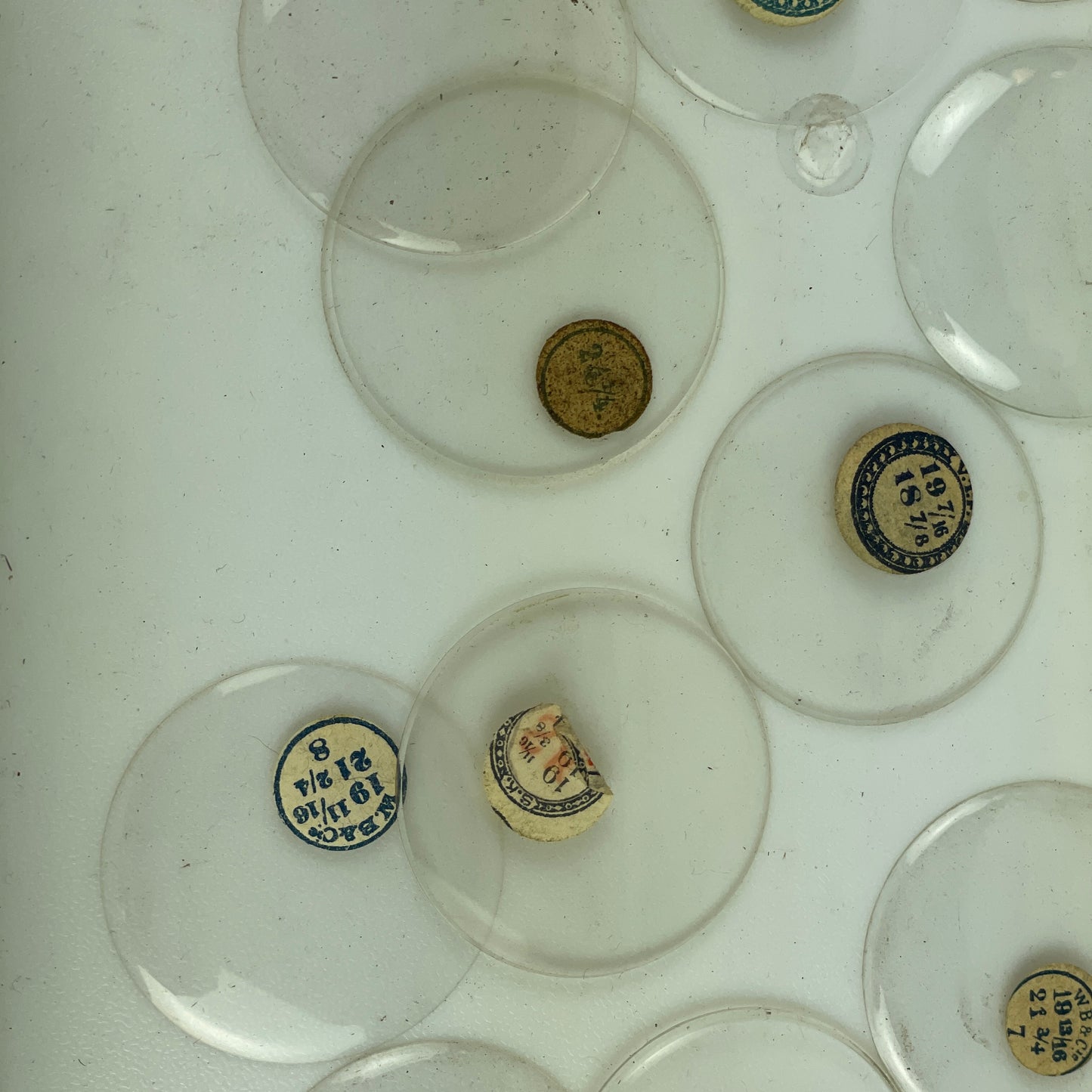 Nov Lot 13- 19 Ligne Glass Pocket Watch Crystals