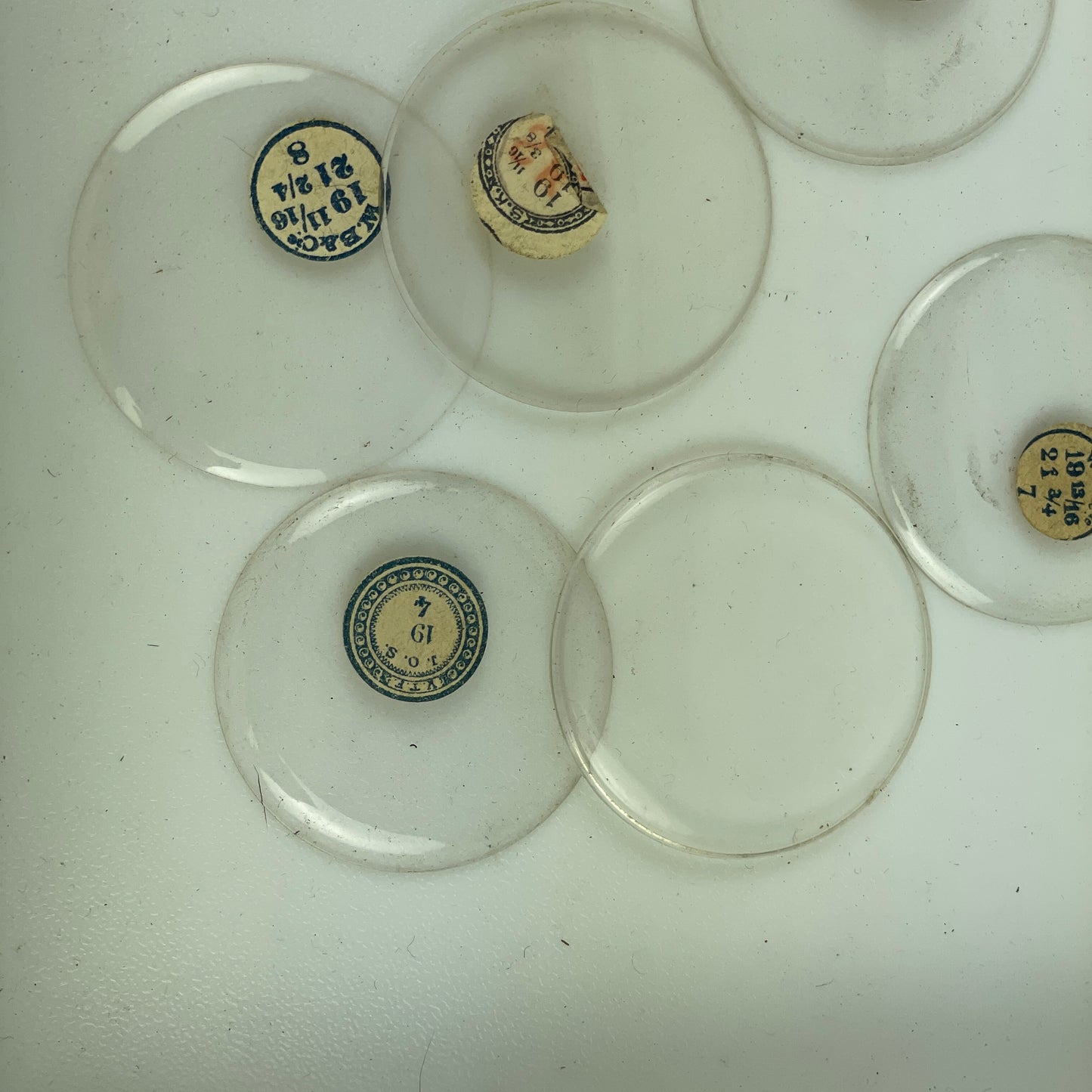 Nov Lot 13- 19 Ligne Glass Pocket Watch Crystals