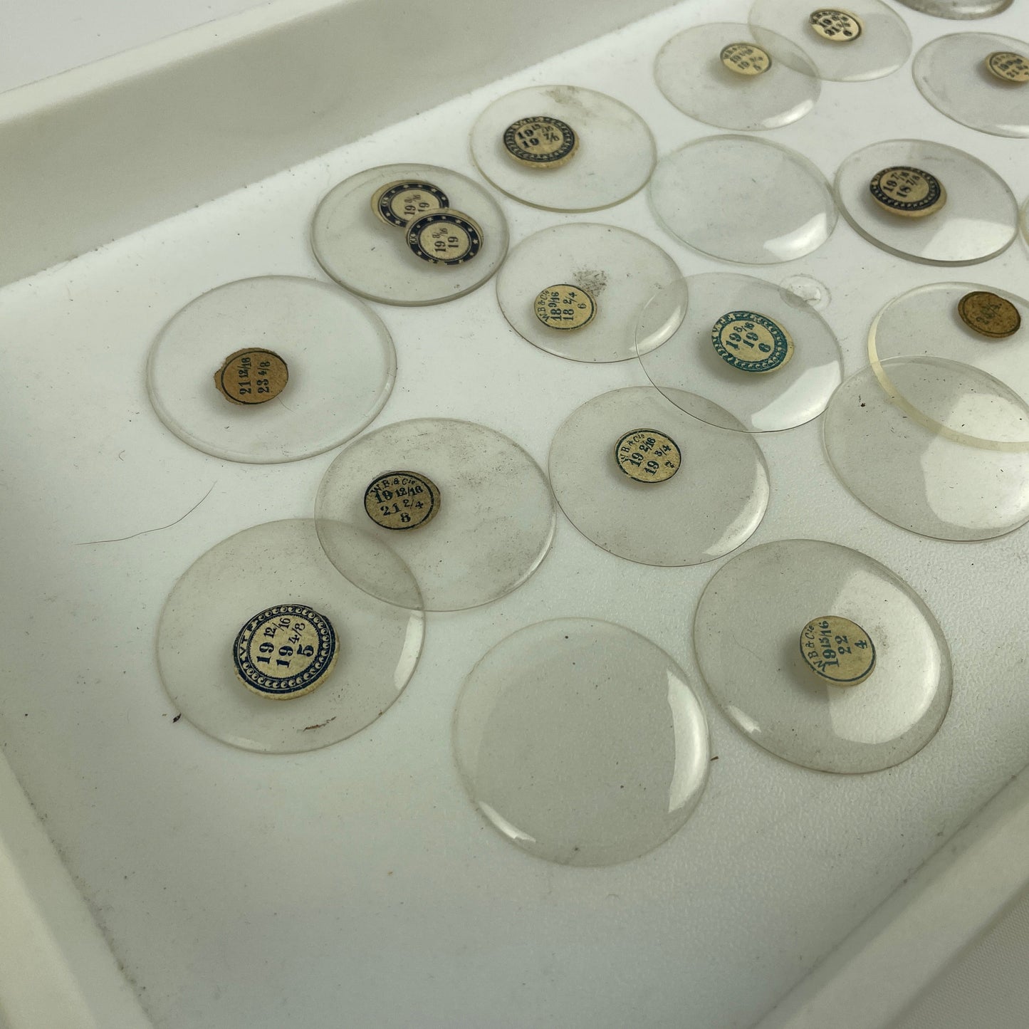Nov Lot 13- 19 Ligne Glass Pocket Watch Crystals