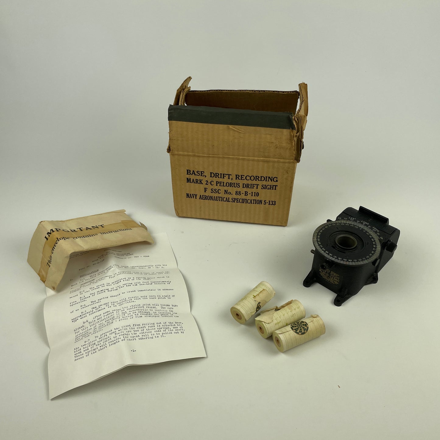 Nov Lot 59- U.S. Navy Mark 2-C Pelorus Drift Sight