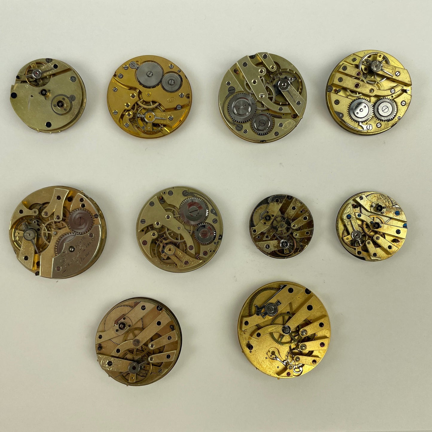 Nov Lot 62- Swiss Pocket Watch Movement Assortment (10)