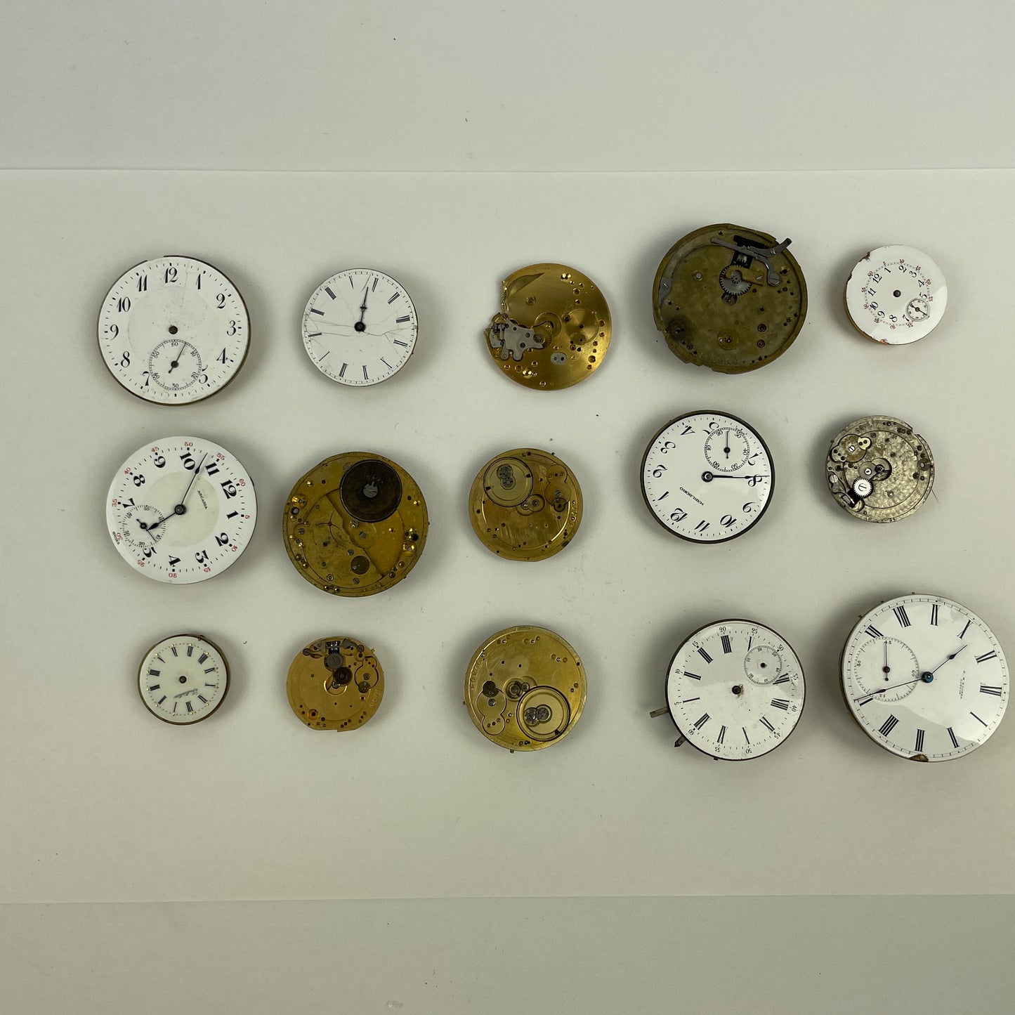 Nov Lot 23- Swiss Pocket Watch Movement Assortment (15)