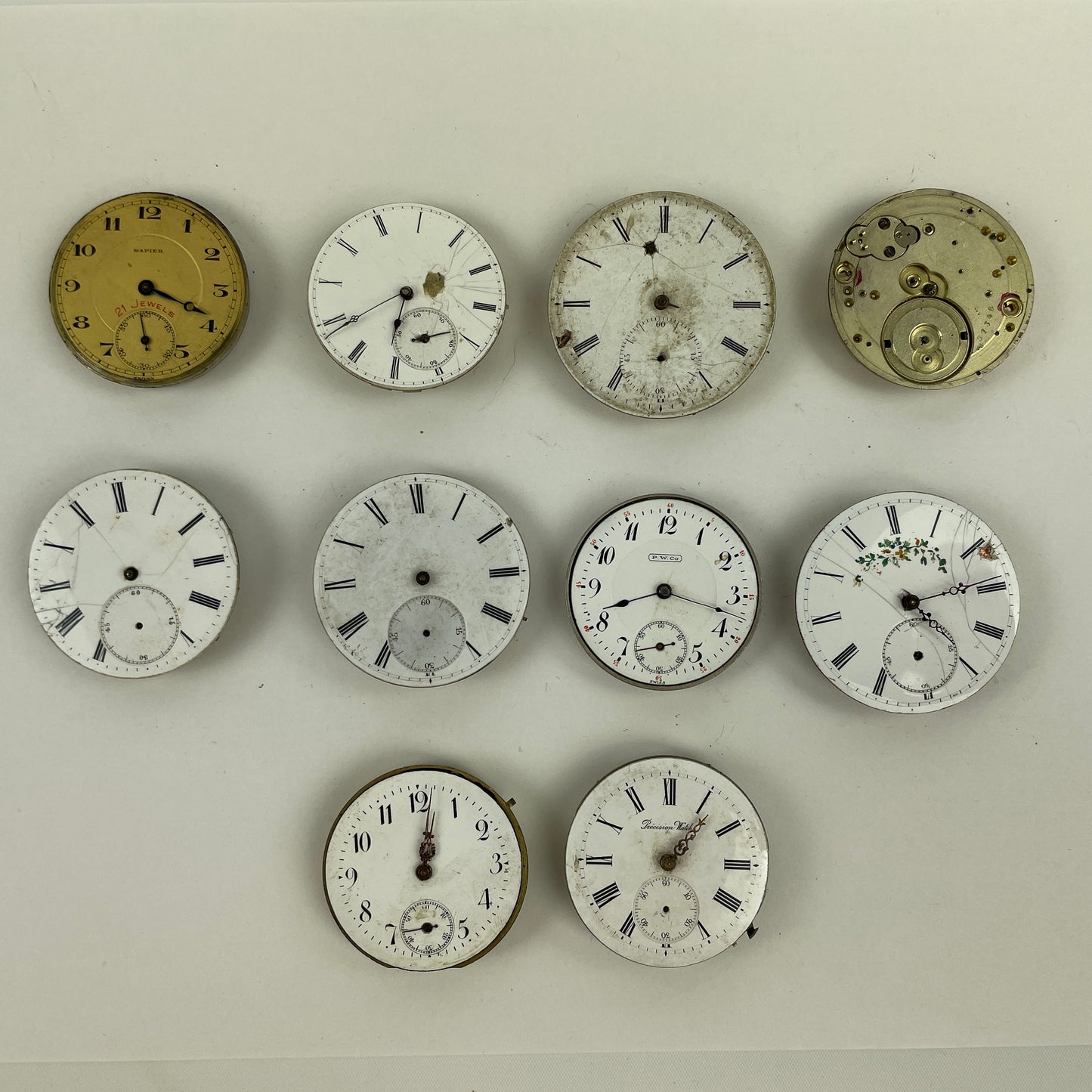 Nov Lot 63- Swiss Pocket Watch Movement Assortment (10)