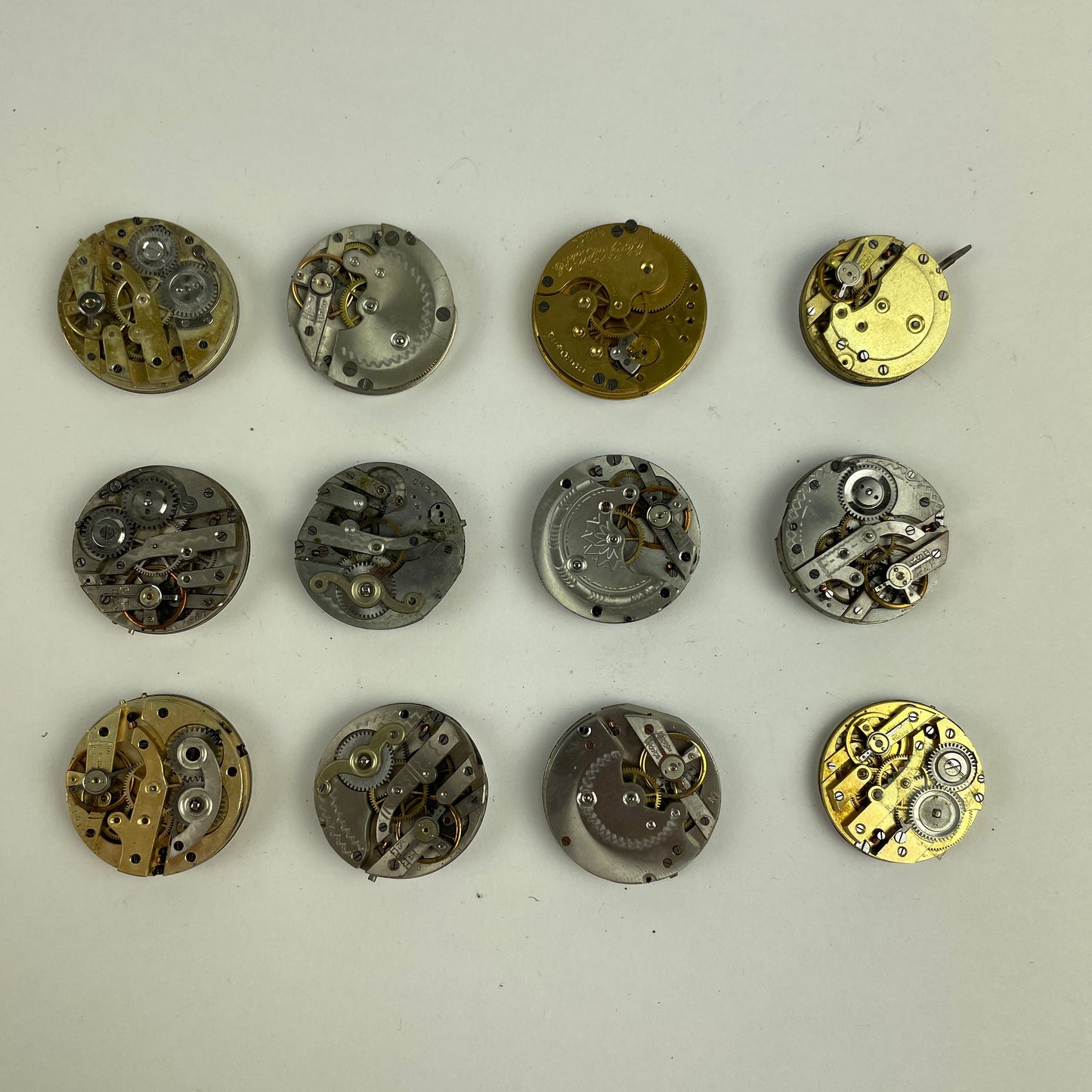 Nov Lot 65- Swiss & American Lapel Watch Movement Assortment (12)
