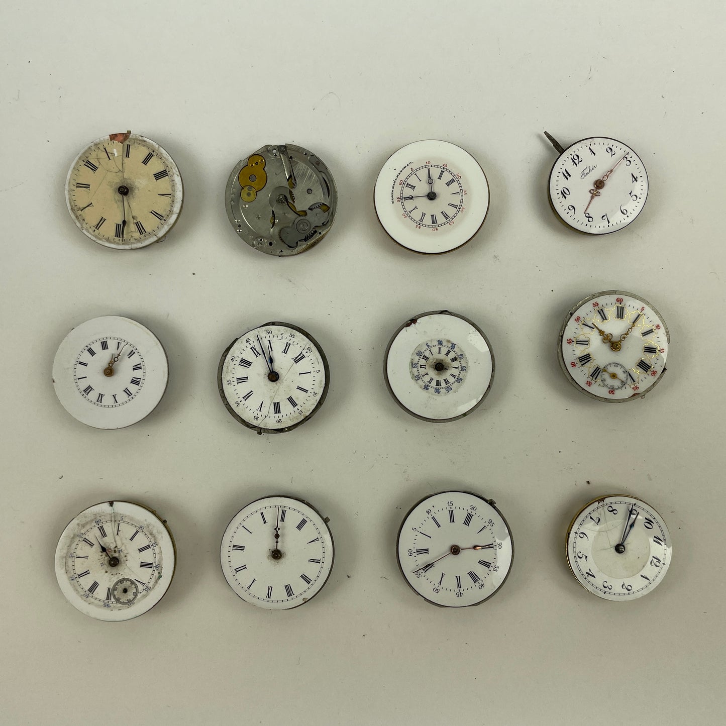 Nov Lot 65- Swiss & American Lapel Watch Movement Assortment (12)