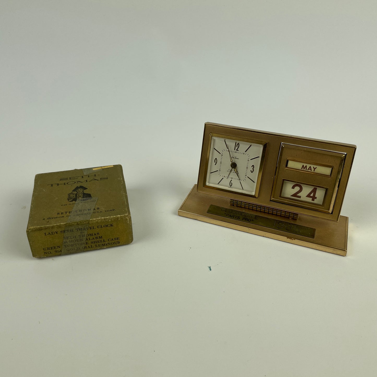 Nov Lot 90- Seth Thomas | Desk & Travel Clock