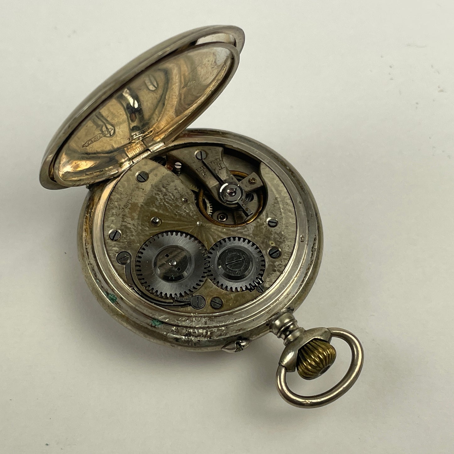 Nov Lot 37- Swiss Pocket Watch Set (2)
