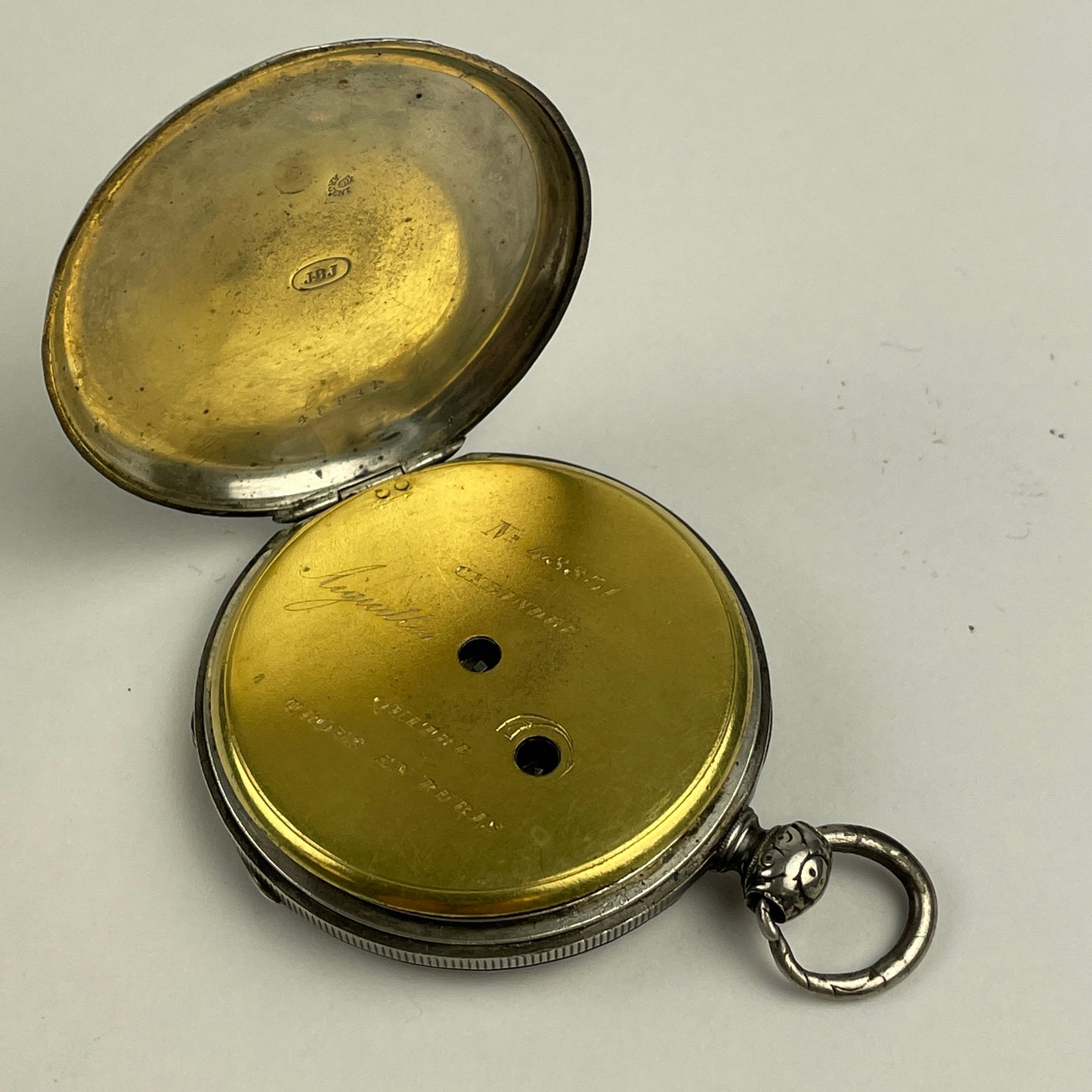 Nov Lot 37- Swiss Pocket Watch Set (2)