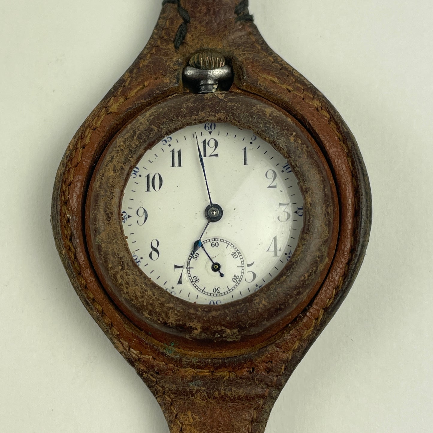 Nov Lot 30- Swiss Pocket Watch in Leather Case