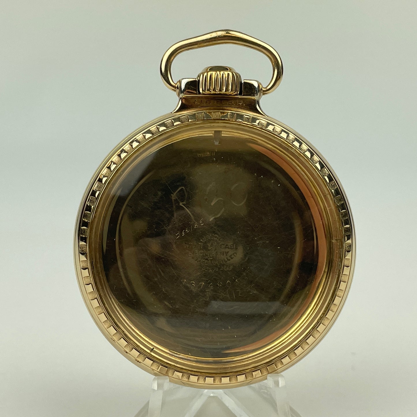 Elgin 16 Size "R.R." Screw Cover Railroad YGF Pocket Watch Case