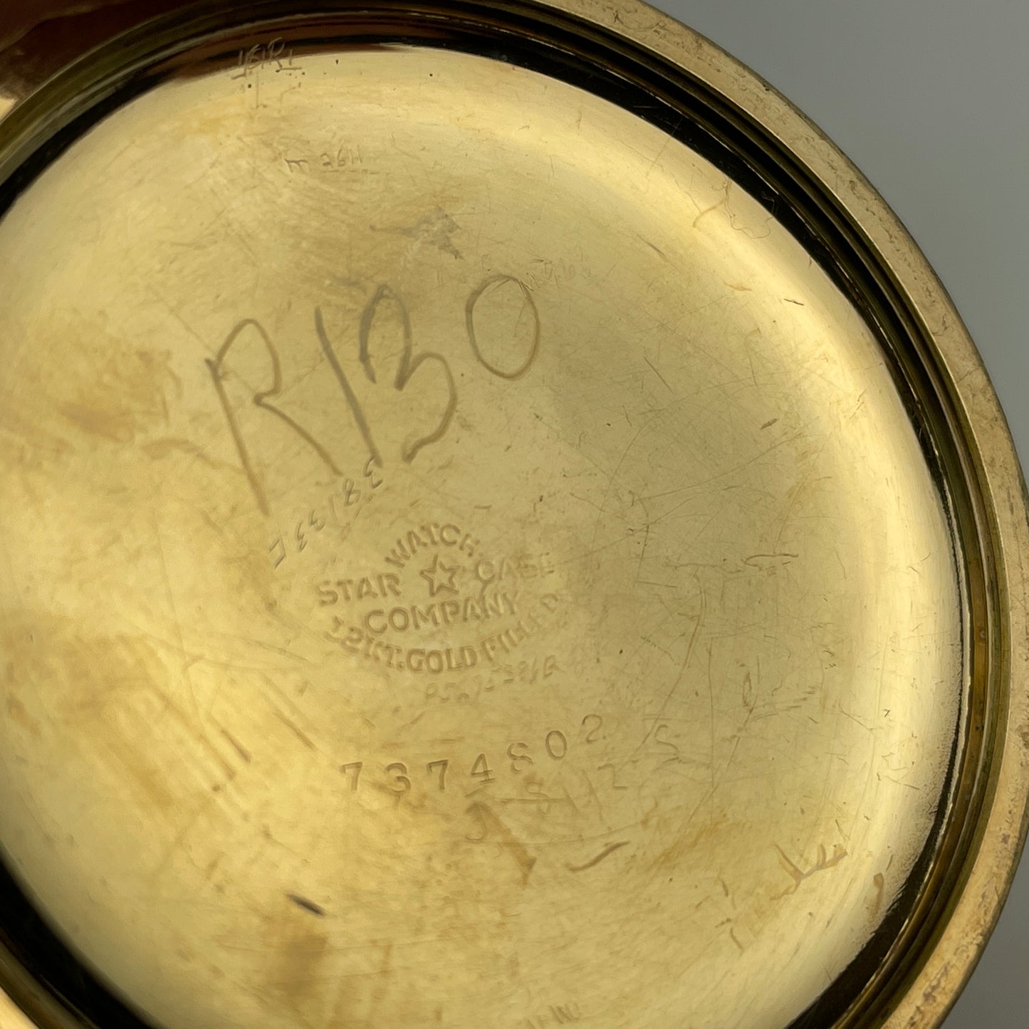 Elgin 16 Size "R.R." Screw Cover Railroad YGF Pocket Watch Case