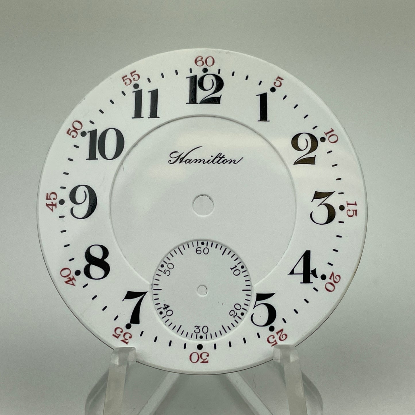 Hamilton 16 Size 992 Railroad Single Sunk Enamel Pocket Watch Dial