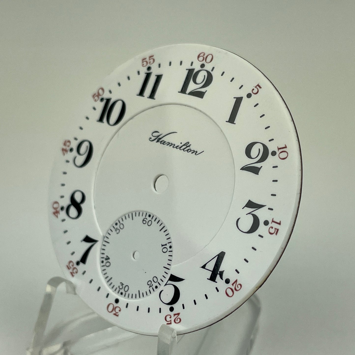 Hamilton 16 Size 992 Railroad Single Sunk Enamel Pocket Watch Dial