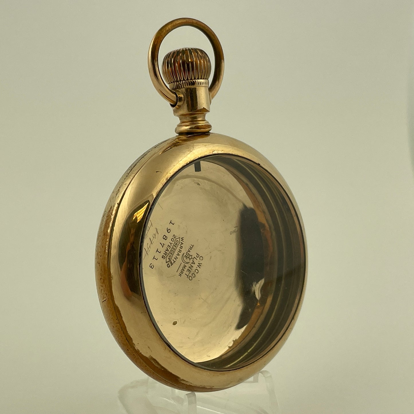 American 18 Size YGF Railroad Style Pocket Watch Case