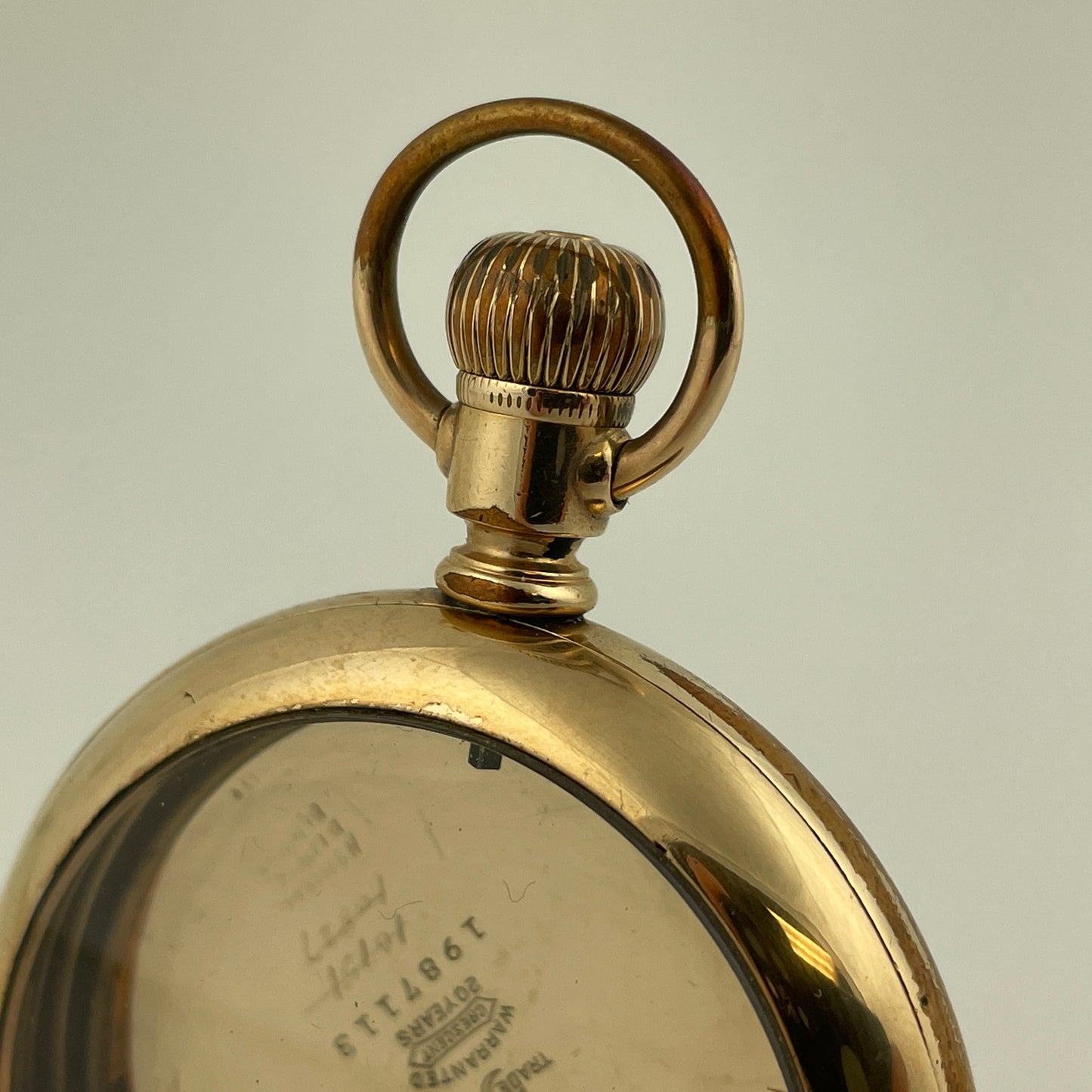 American 18 Size YGF Railroad Style Pocket Watch Case