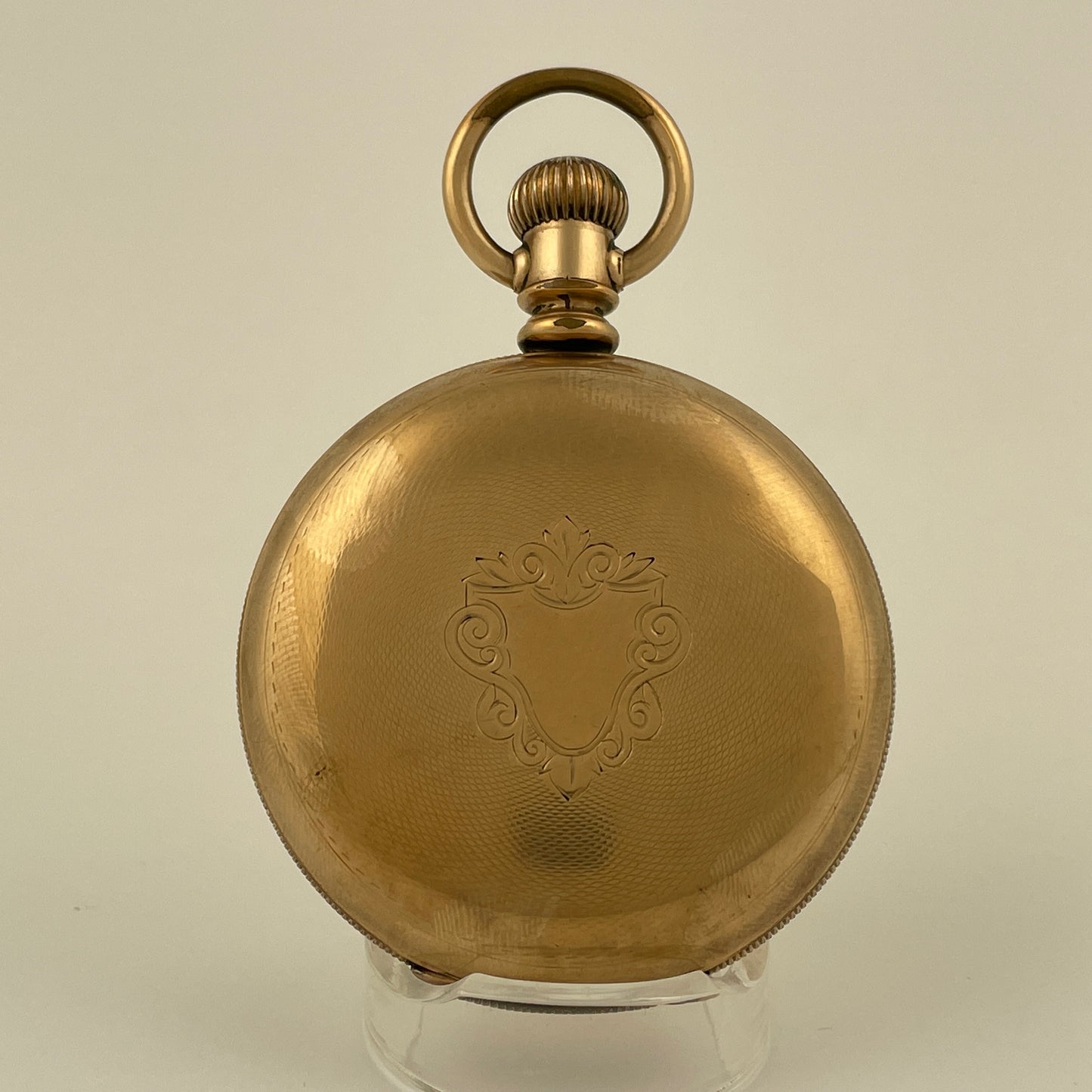 American 18 Size Stem Wind & Lever Set YGF Hunting Pocket Watch Case