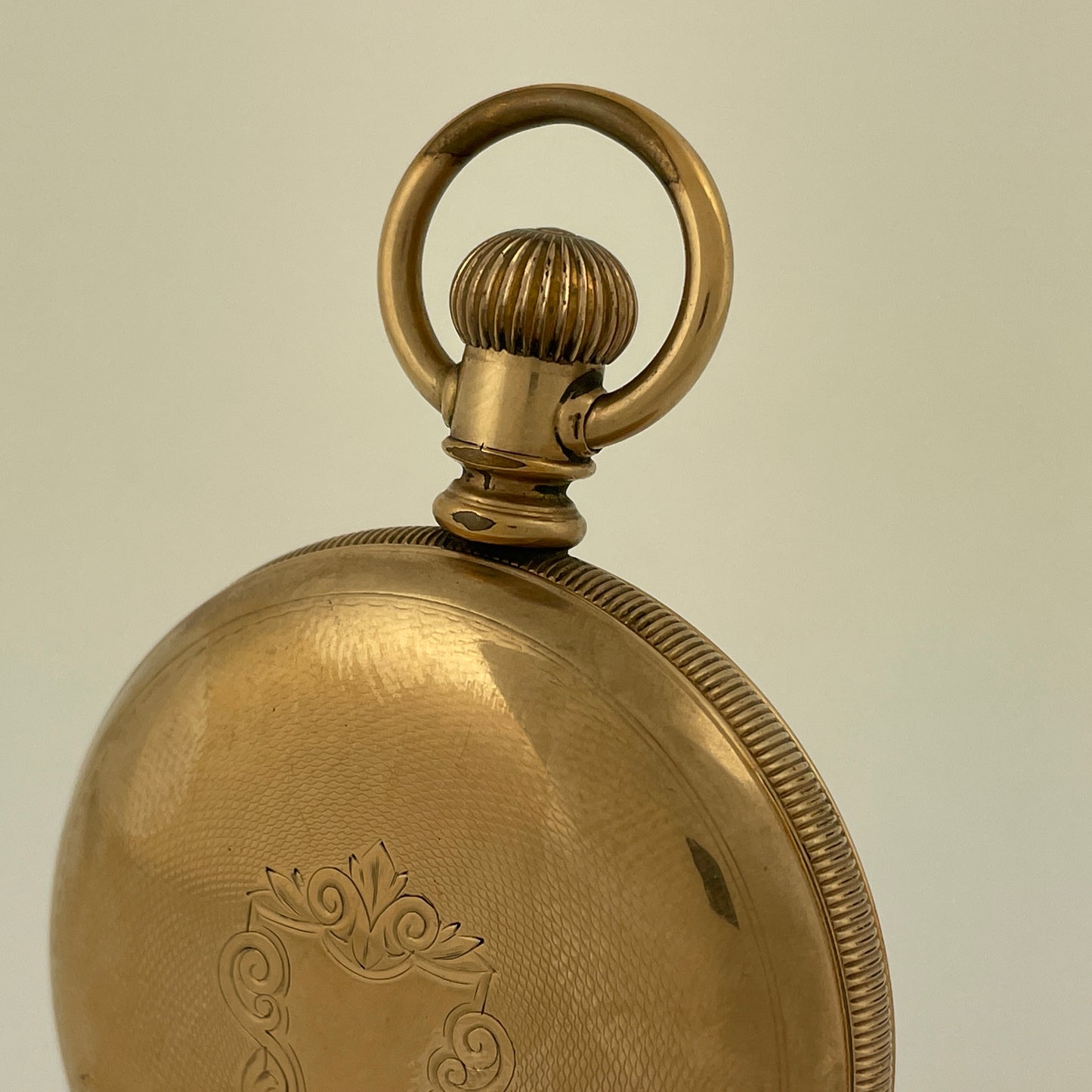 American 18 Size Stem Wind & Lever Set YGF Hunting Pocket Watch Case