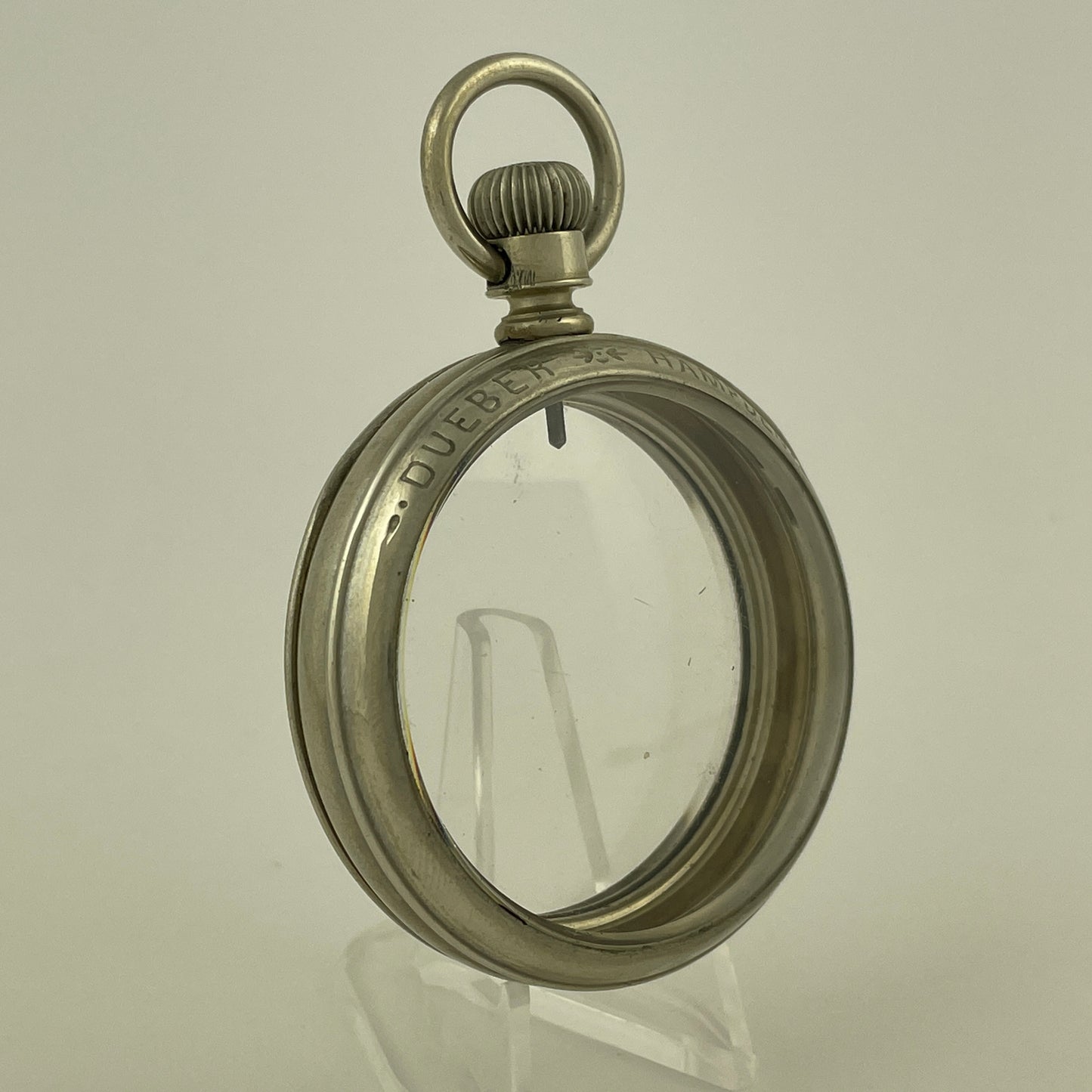Hampden 18 Size Salesman Sample Signed Pocket Watch Case