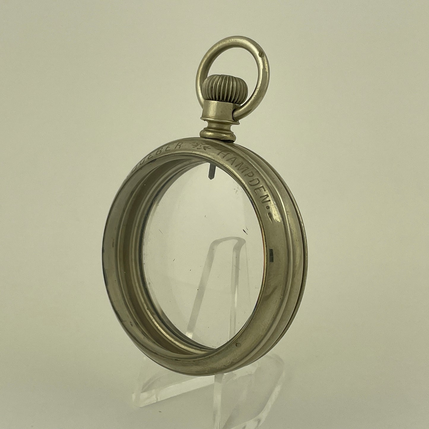 Hampden 18 Size Salesman Sample Signed Pocket Watch Case