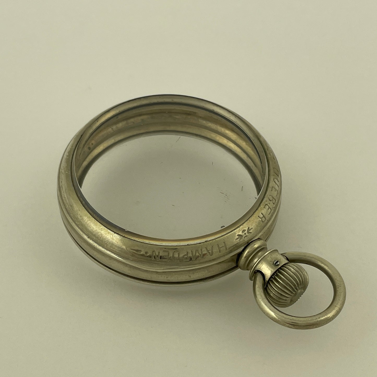 Hampden 18 Size Salesman Sample Signed Pocket Watch Case