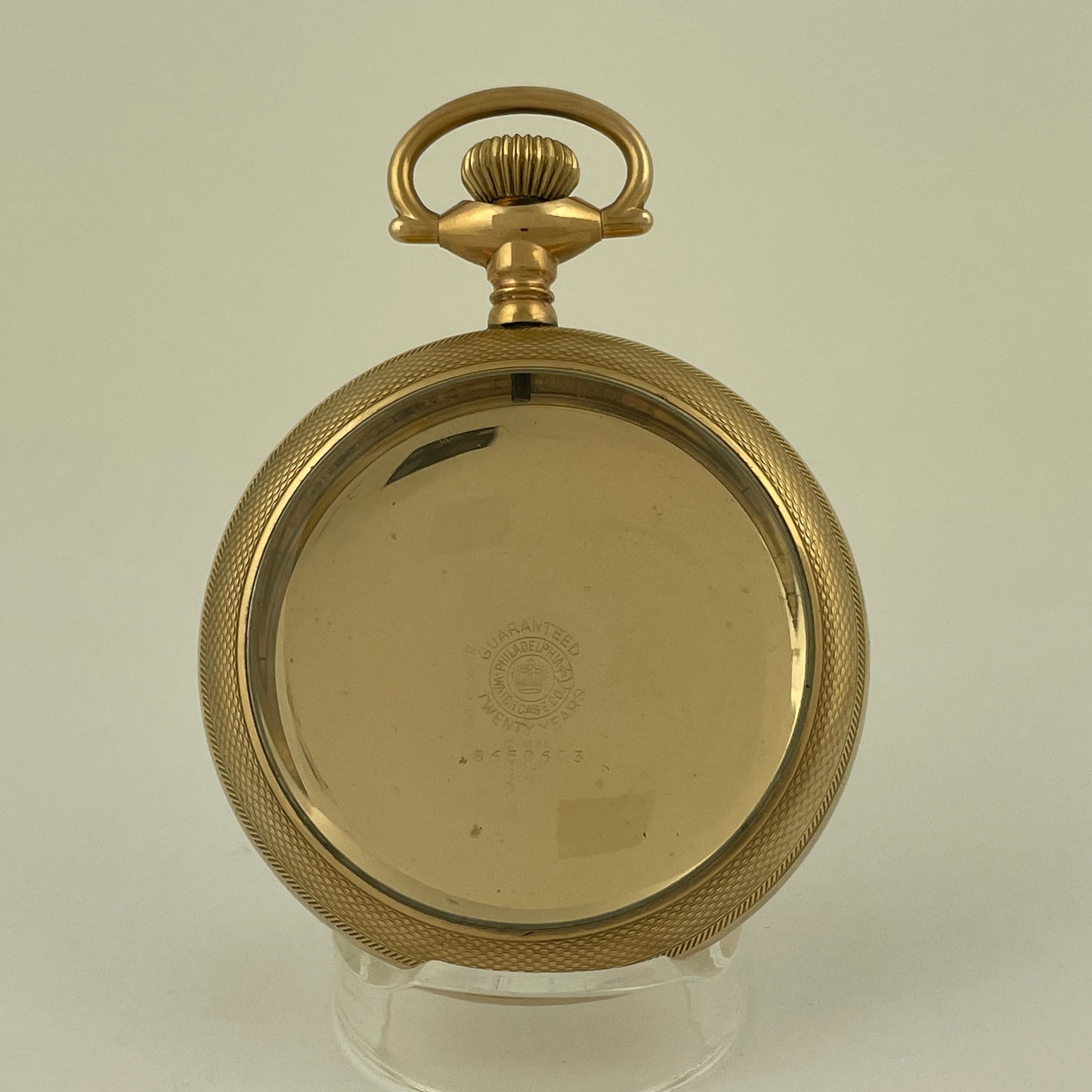 American 18 Size Stem Wind & Lever Set YGF Open Face Pocket Watch Case
