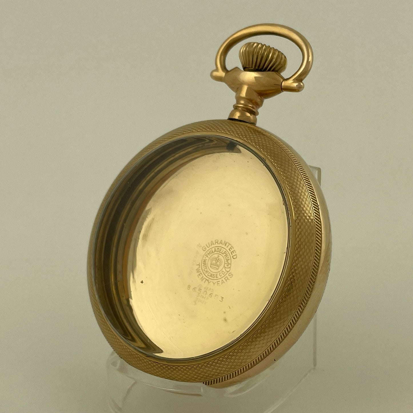 American 18 Size Stem Wind & Lever Set YGF Open Face Pocket Watch Case
