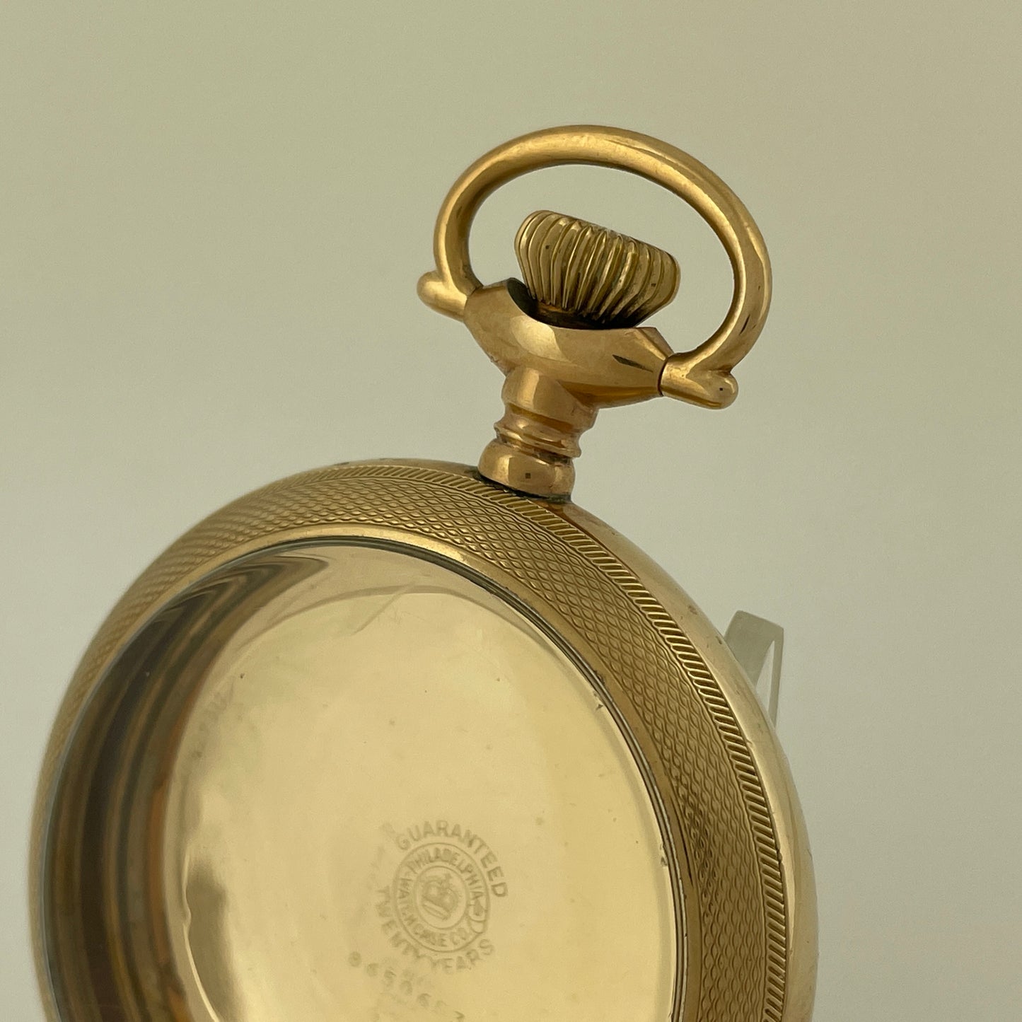 American 18 Size Stem Wind & Lever Set YGF Open Face Pocket Watch Case