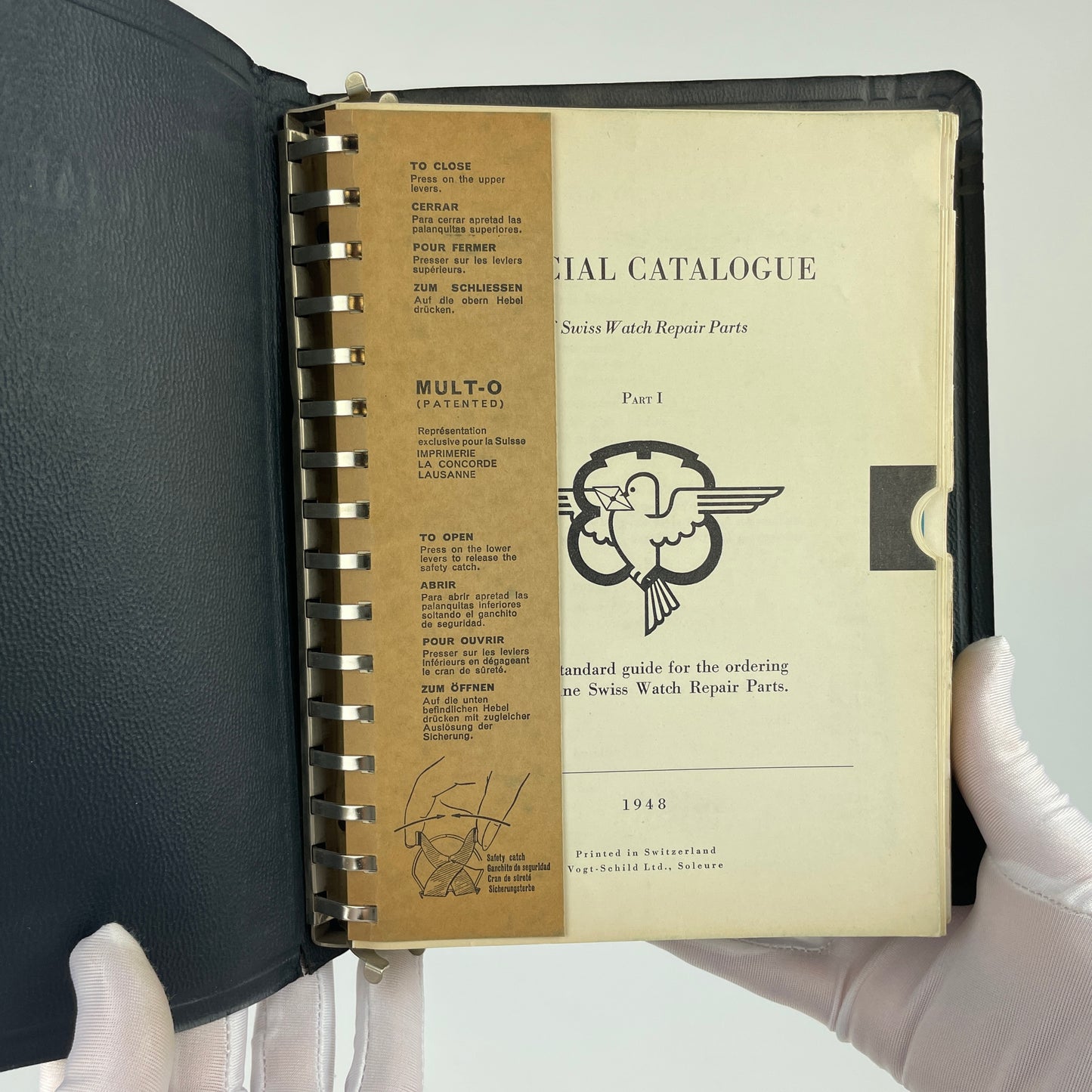 Official Catalog of Swiss Watch Parts Volumes 1 & 2