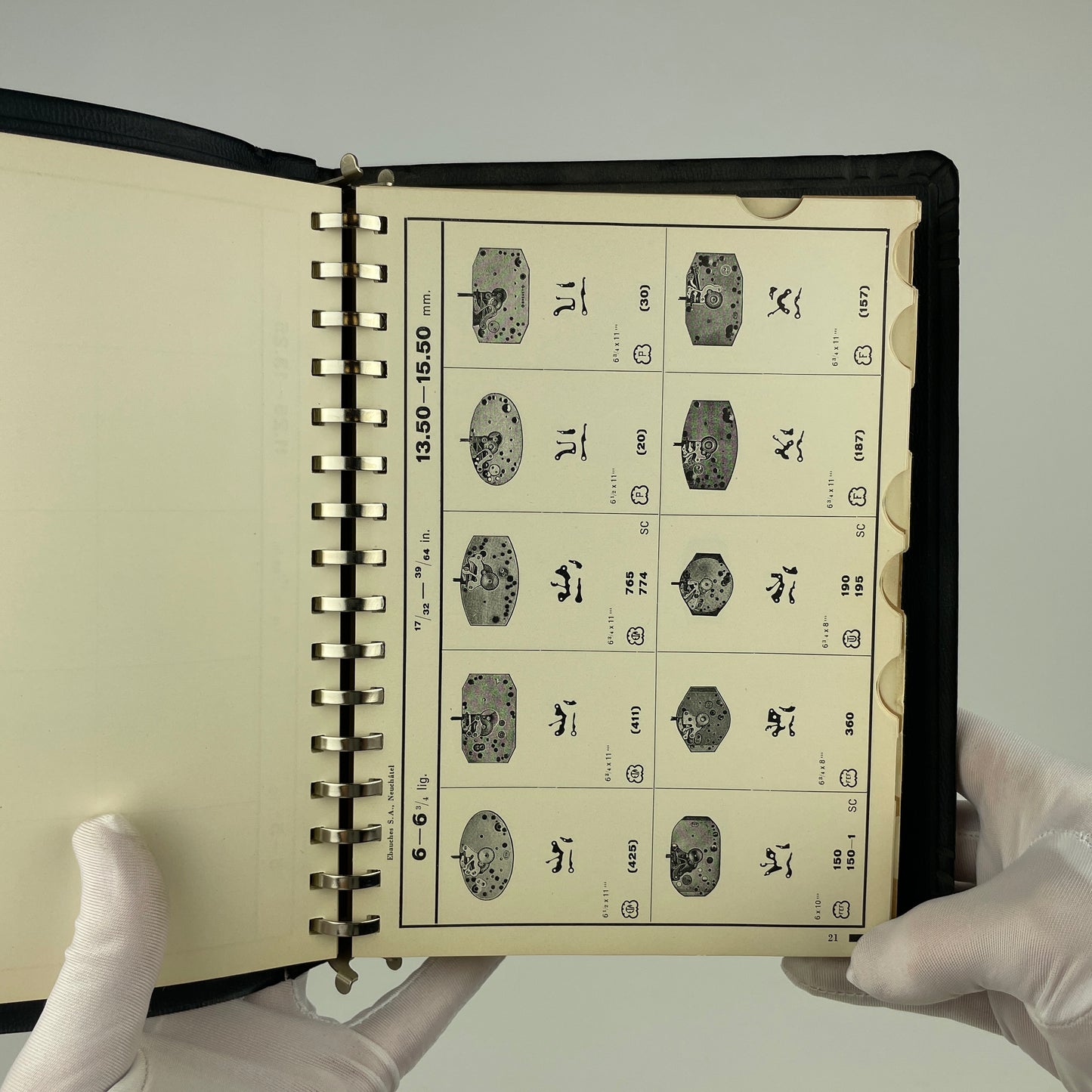 Official Catalog of Swiss Watch Parts Volumes 1 & 2