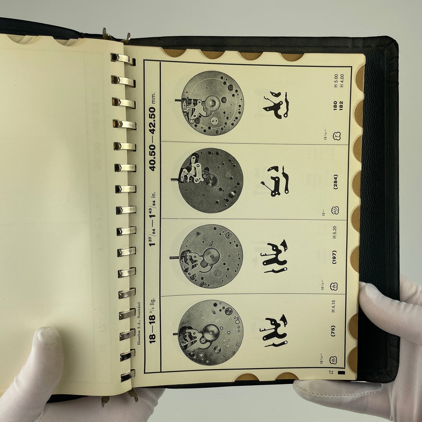 Official Catalog of Swiss Watch Parts Volumes 1 & 2