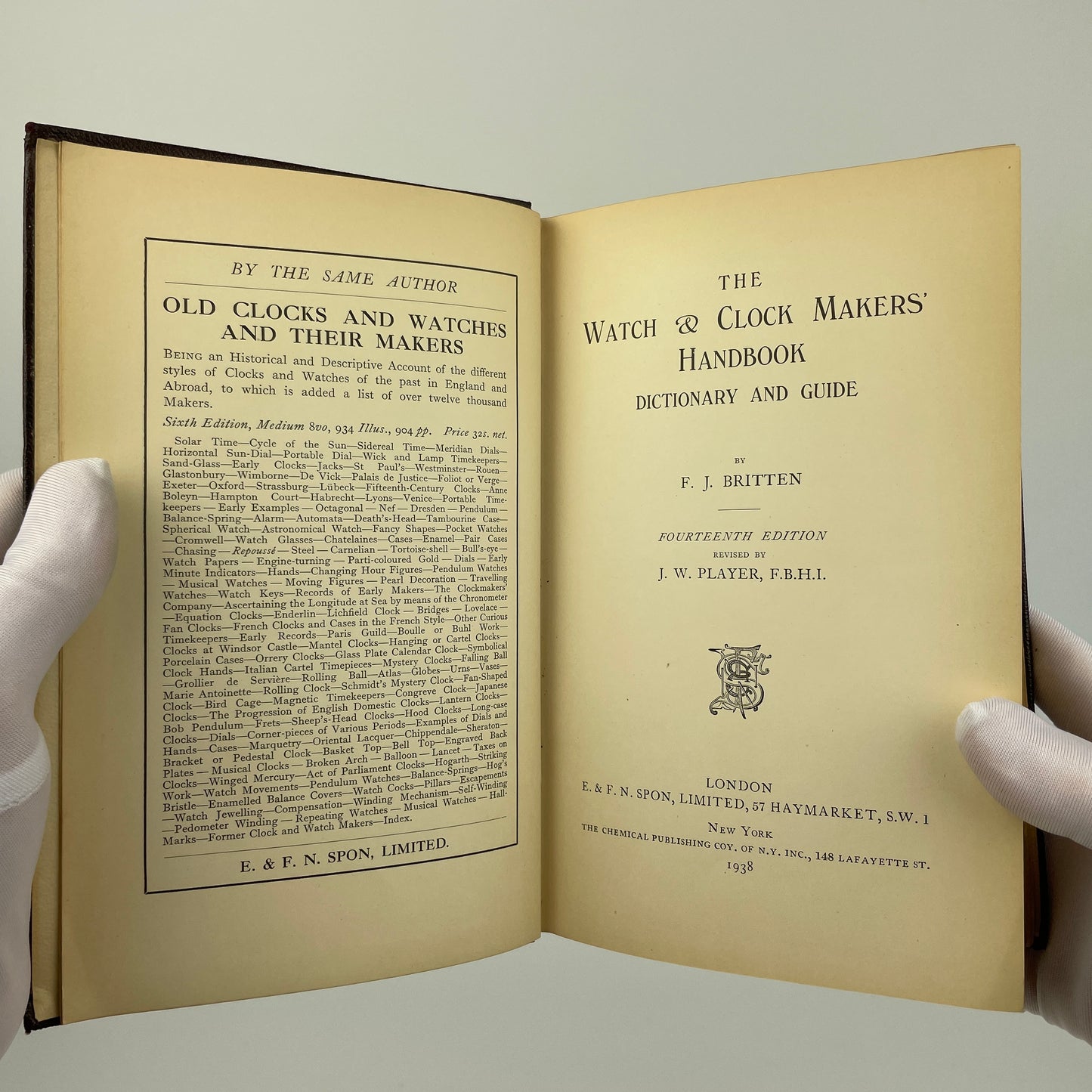Watch & Clockmakers' Handbook Dictionary And Guide
