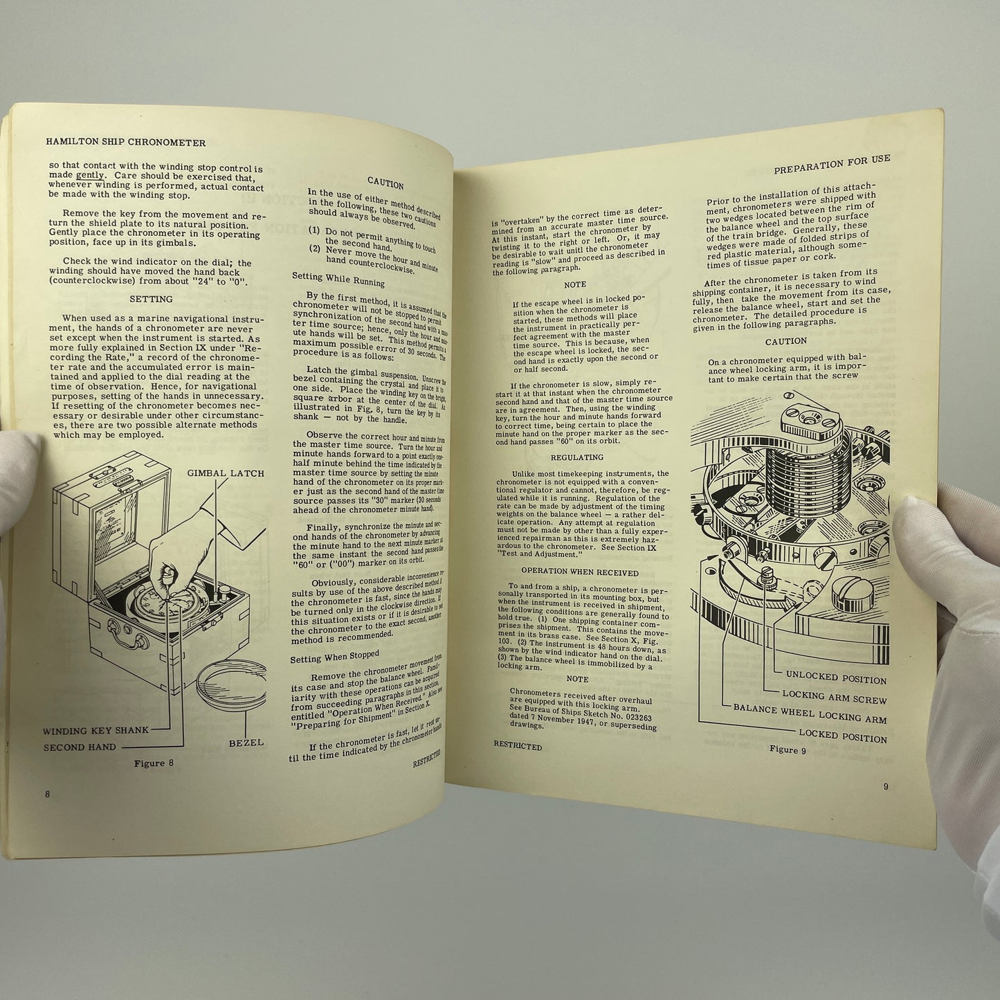 Manual For Overhaul, Repair And Handling Of Hamilton Ship Chronometer With Parts Catalog