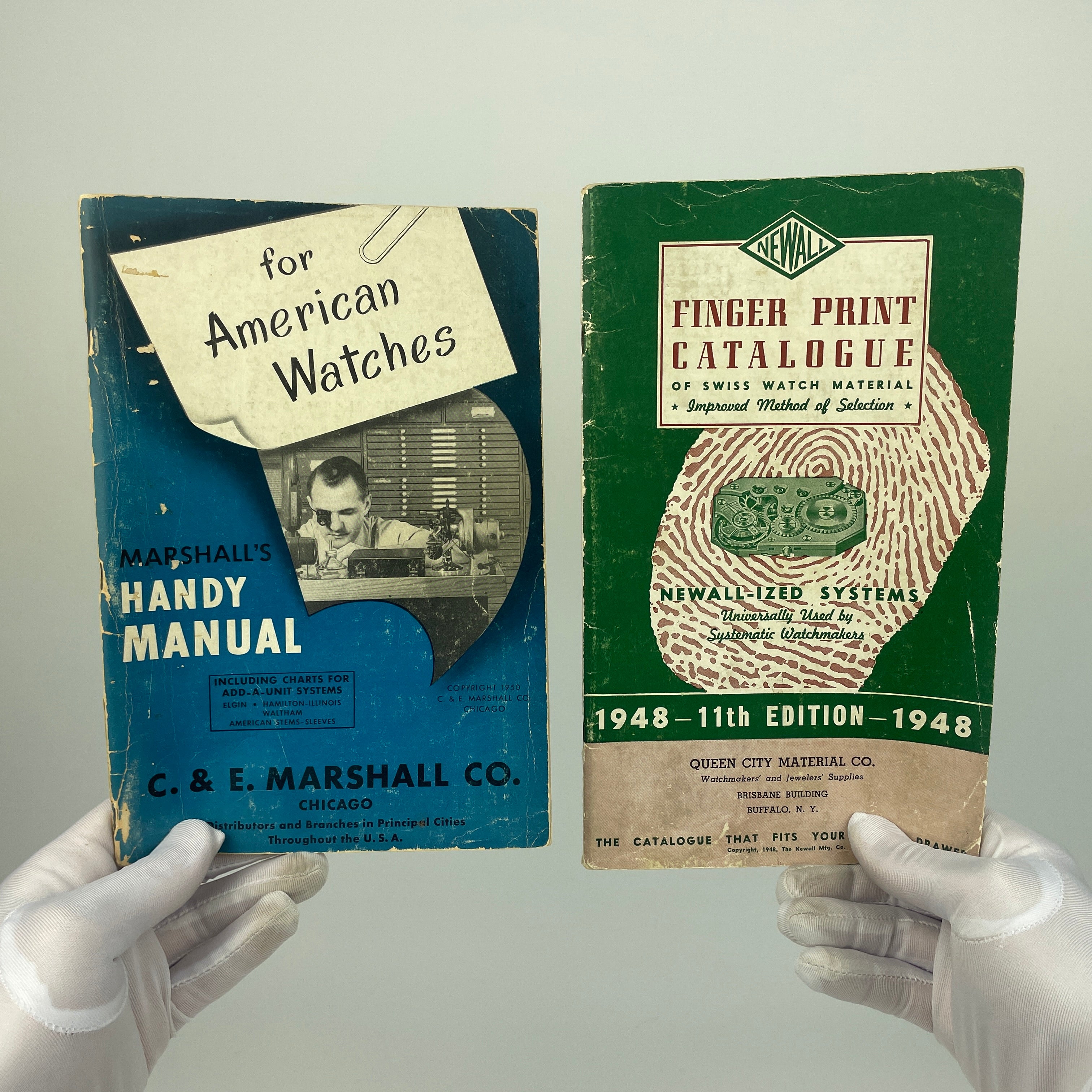 Jan Lot 13 Marshall & Newall Fingerprint Catalog & Handy Parts Catalo