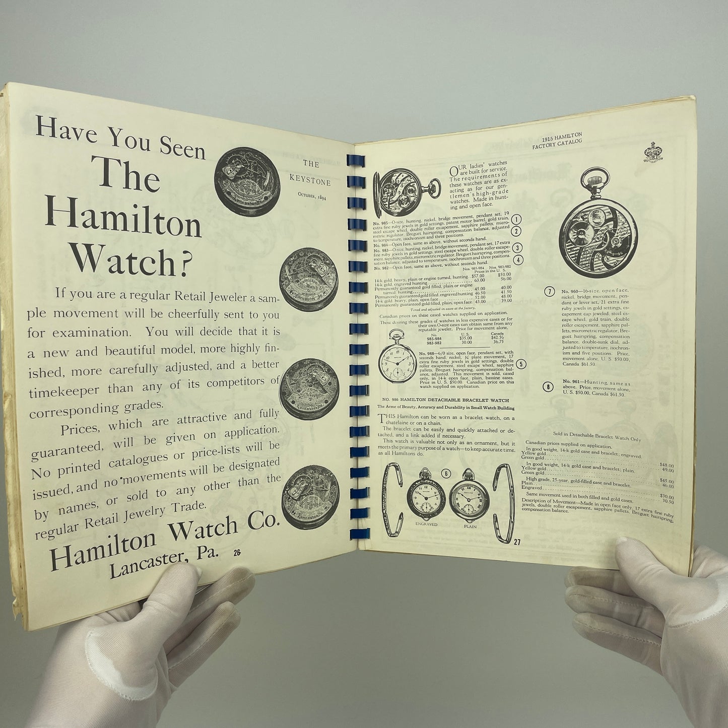 Jan Lot 15- Hamilton Watch Co. Complete Identification and Price Catalog