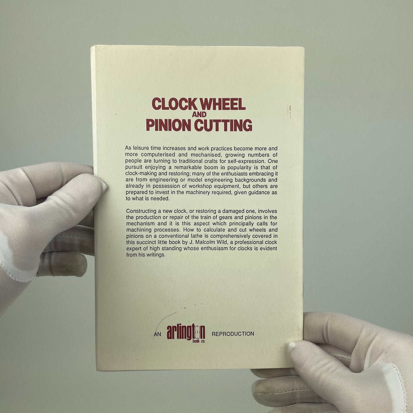 Jan Lot 32- Clock Wheel & Pinion Cutting Catalog